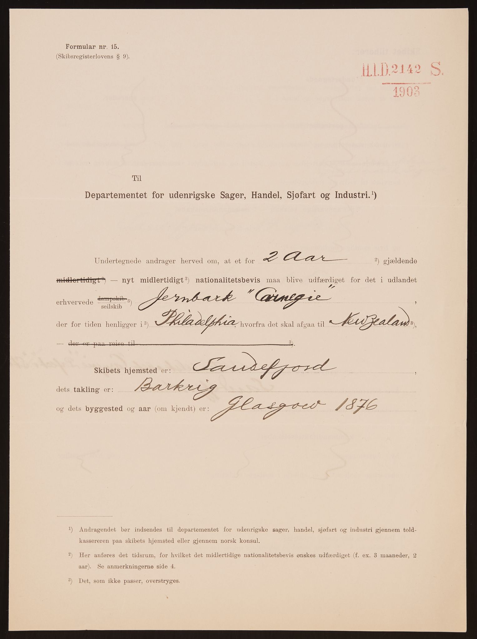 Sjøfartsdirektoratet med forløpere, skipsmapper slettede skip, AV/RA-S-4998/F/Fa/L0189: --, 1866-1932, p. 26