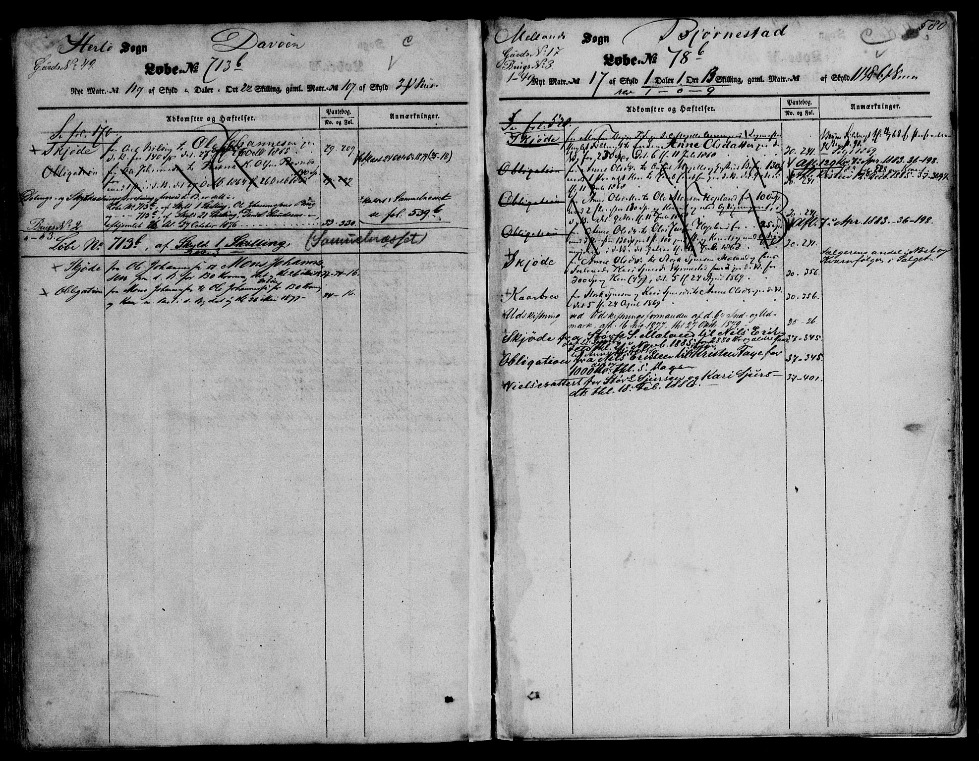 Nordhordland sorenskrivar, SAB/A-2901/1/G/Ga/Gaaa/L0011b: Mortgage register no. II.A.a.11b, 1851-1893, p. 580
