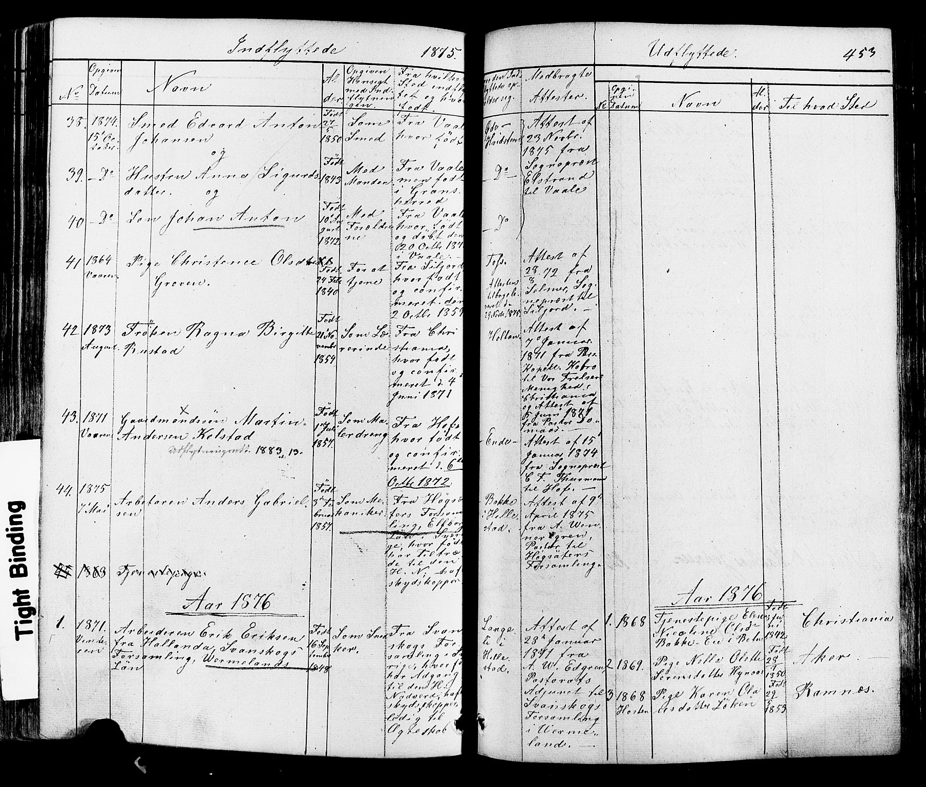 Botne kirkebøker, AV/SAKO-A-340/F/Fa/L0006: Parish register (official) no. I 6, 1836-1877, p. 453