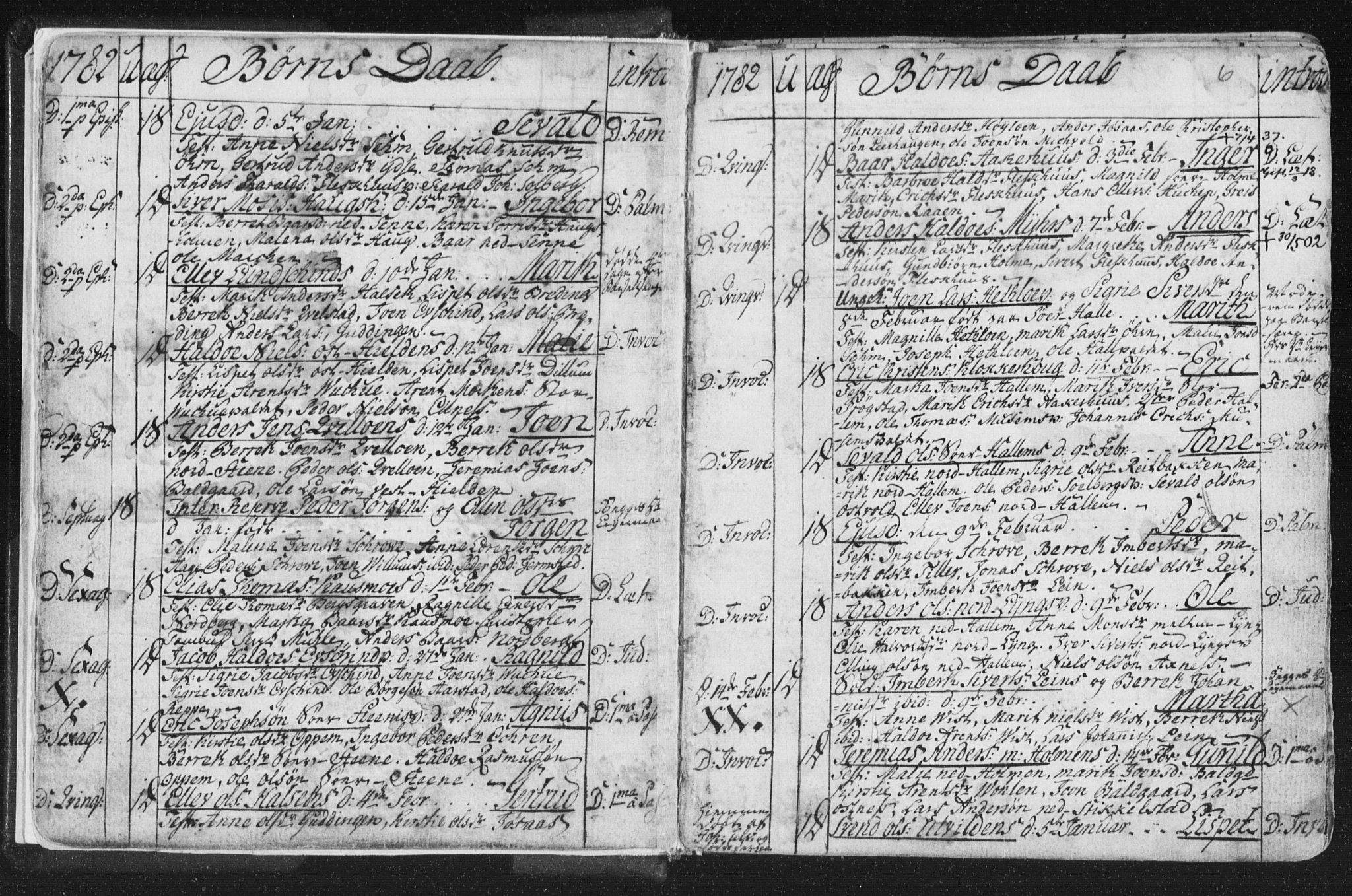Ministerialprotokoller, klokkerbøker og fødselsregistre - Nord-Trøndelag, SAT/A-1458/723/L0232: Parish register (official) no. 723A03, 1781-1804, p. 6