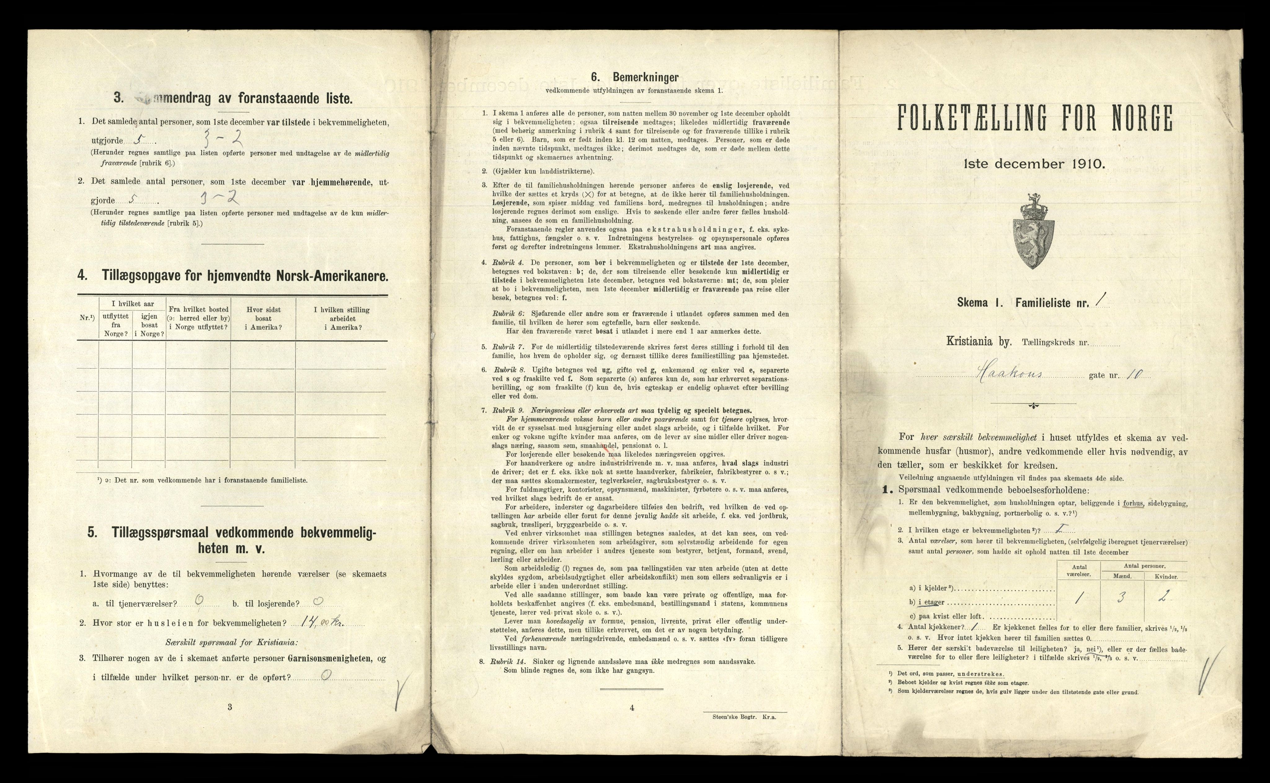 RA, 1910 census for Kristiania, 1910, p. 32559