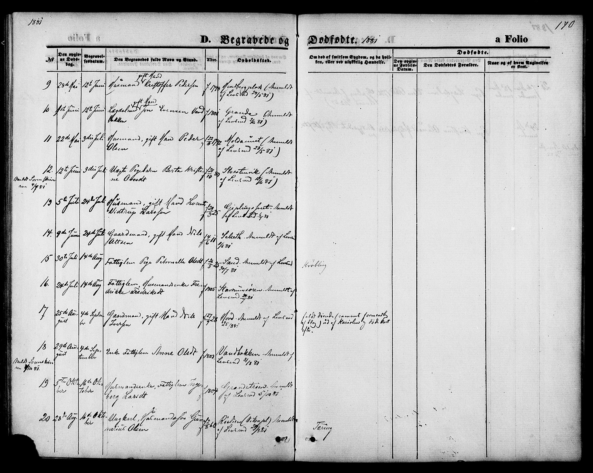 Ministerialprotokoller, klokkerbøker og fødselsregistre - Nord-Trøndelag, AV/SAT-A-1458/744/L0419: Parish register (official) no. 744A03, 1867-1881, p. 170