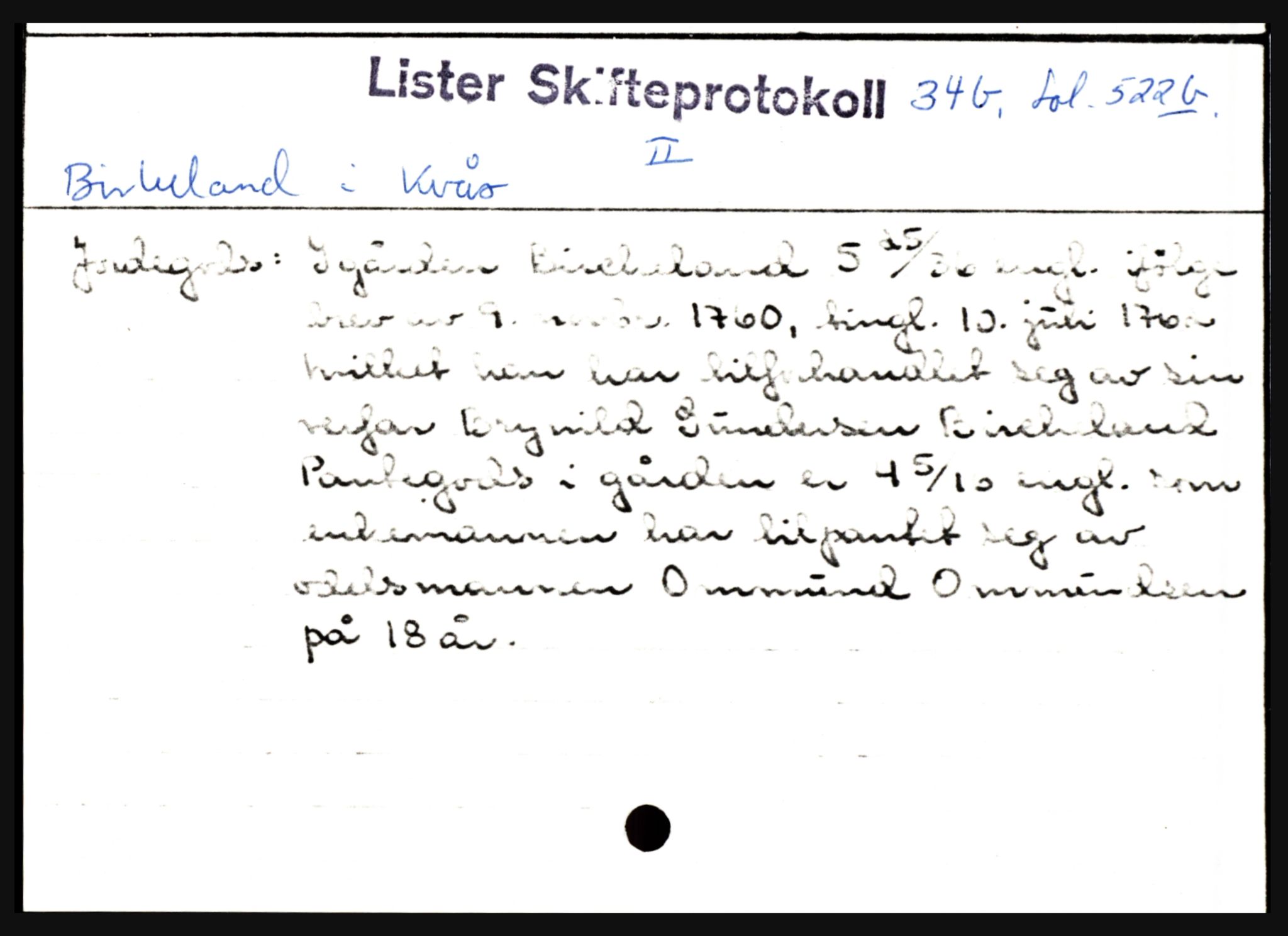 Lister sorenskriveri, AV/SAK-1221-0003/H, p. 2003