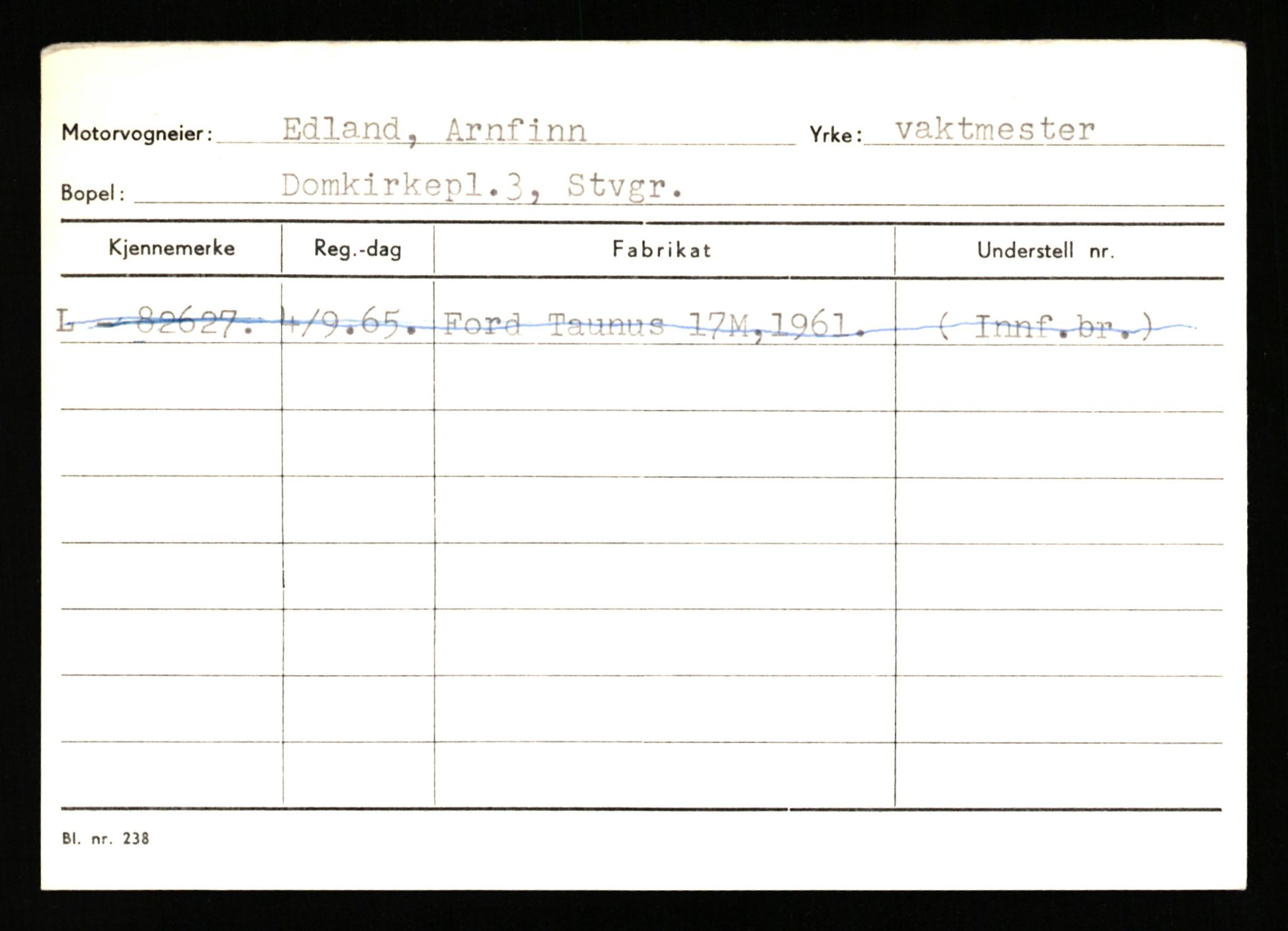 Stavanger trafikkstasjon, AV/SAST-A-101942/0/H/L0006: Dalva - Egersund, 1930-1971, p. 1455