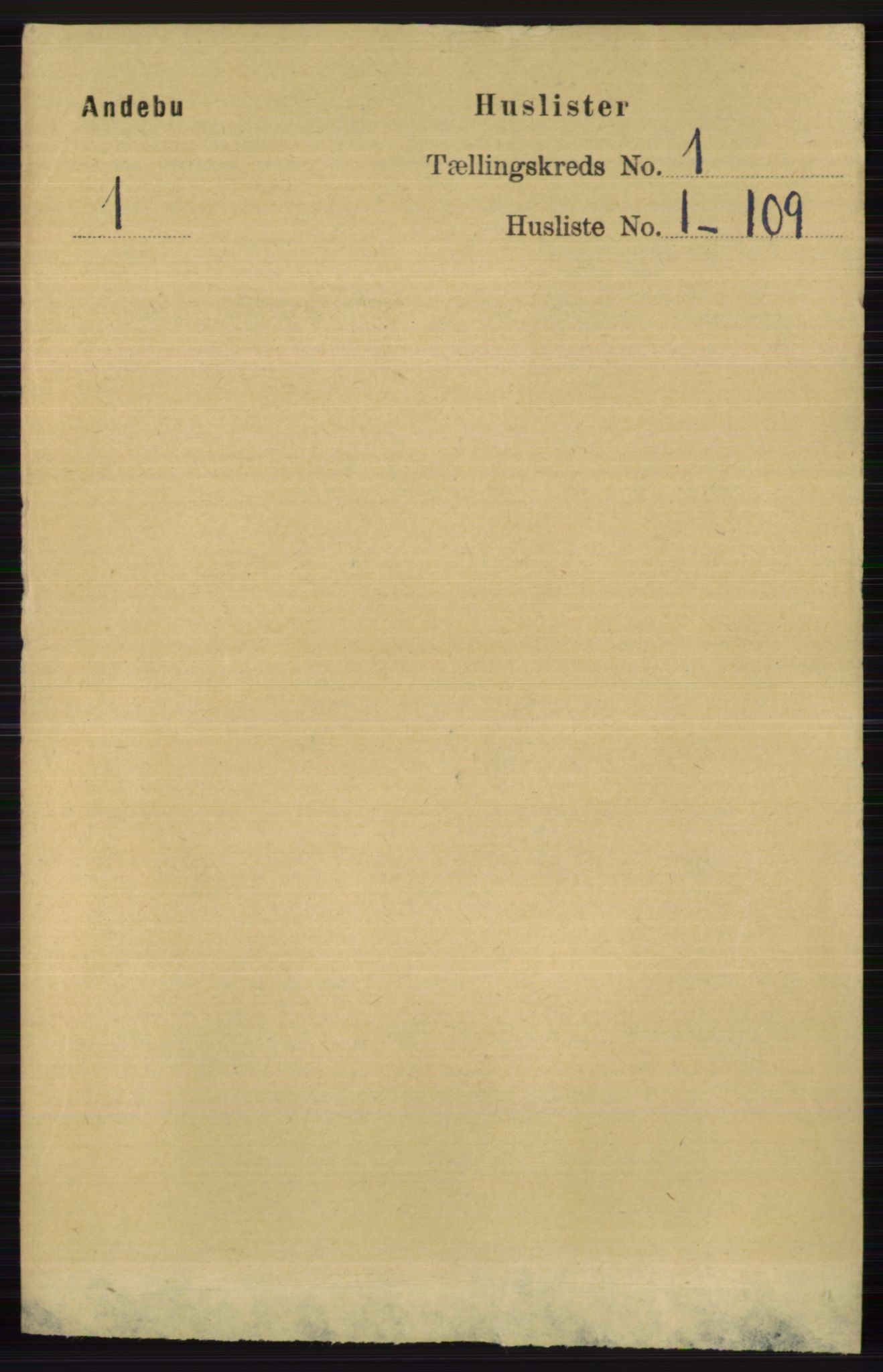 RA, 1891 census for 0719 Andebu, 1891, p. 27