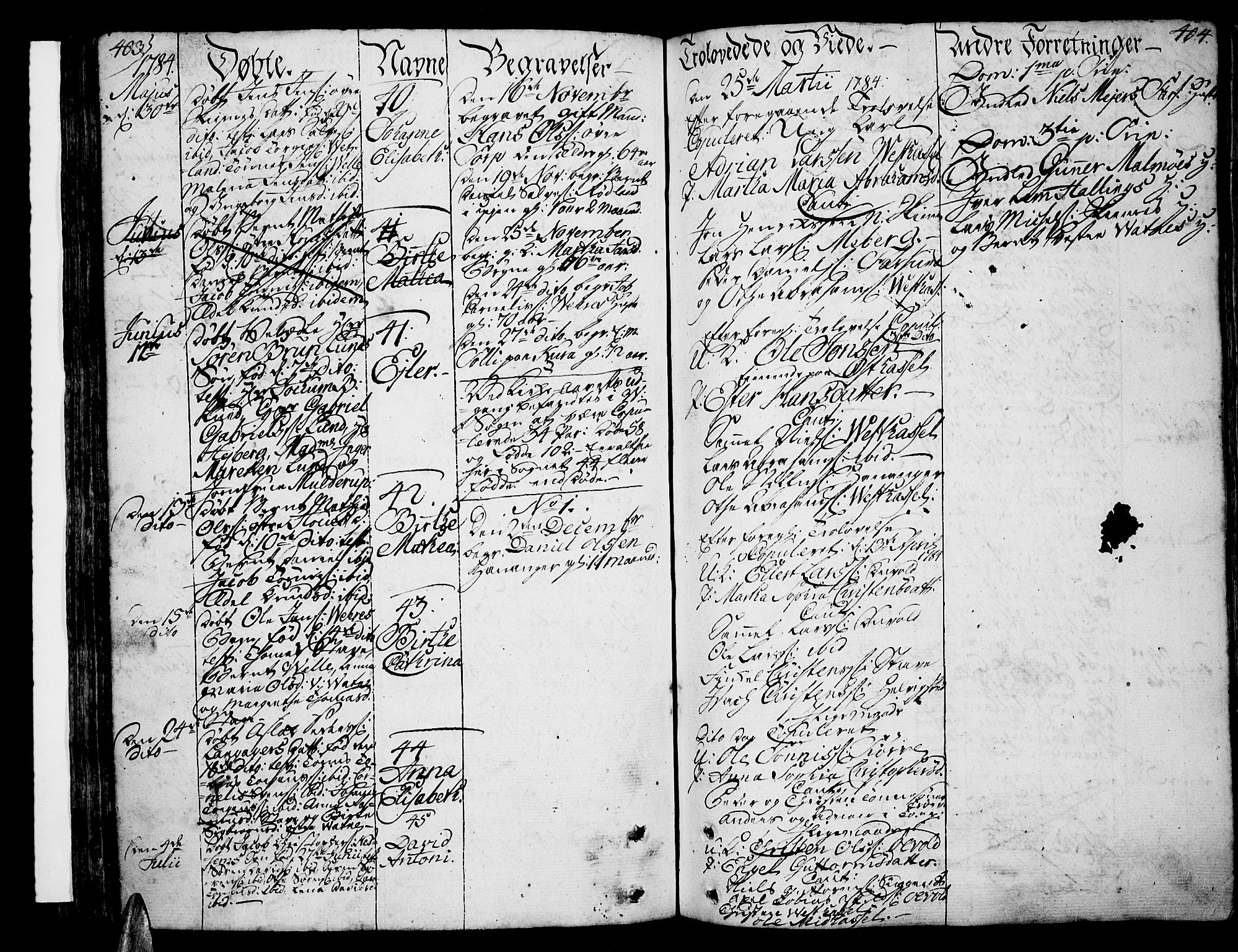 Lista sokneprestkontor, SAK/1111-0027/F/Fa/L0004: Parish register (official) no. A 4, 1768-1794, p. 403-404
