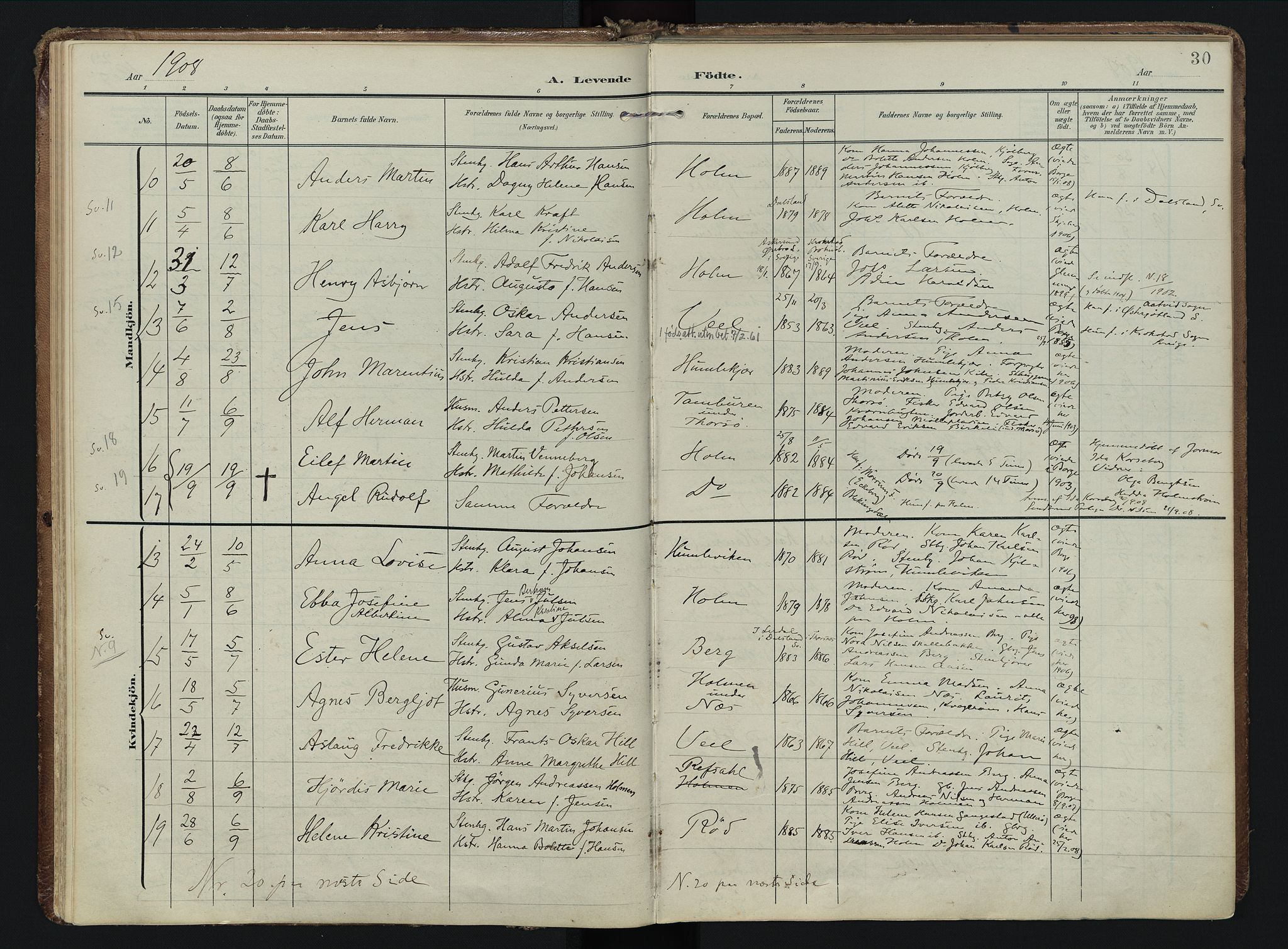 Borge prestekontor Kirkebøker, AV/SAO-A-10903/F/Fb/L0004: Parish register (official) no. II 4, 1902-1914, p. 30