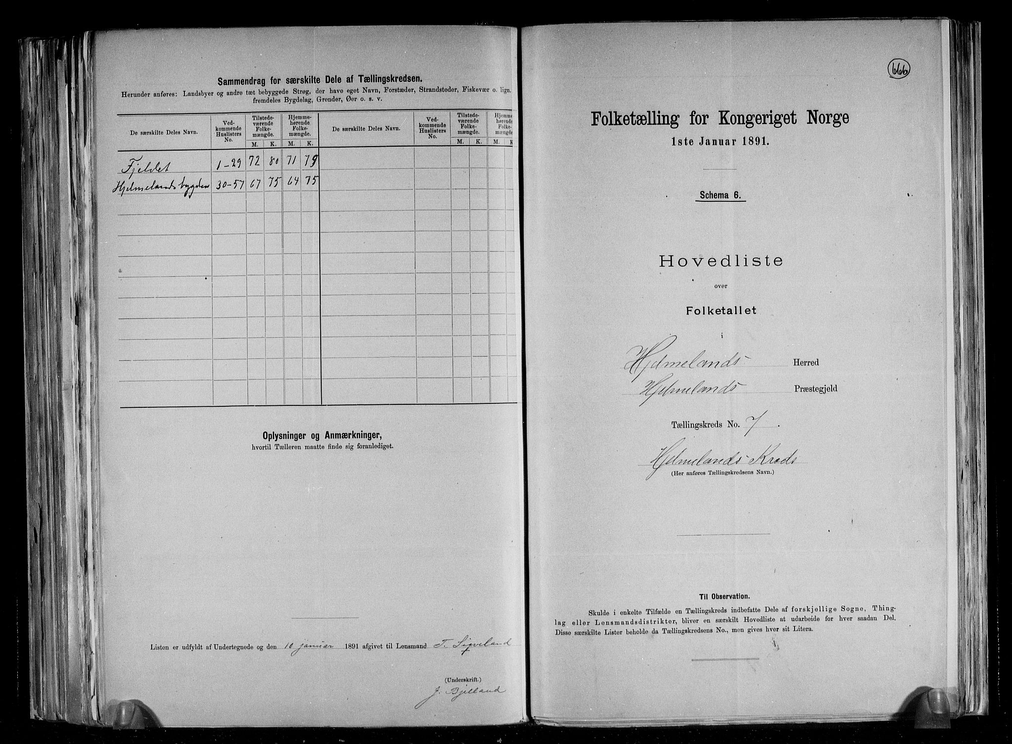 RA, 1891 census for 1133 Hjelmeland, 1891, p. 17