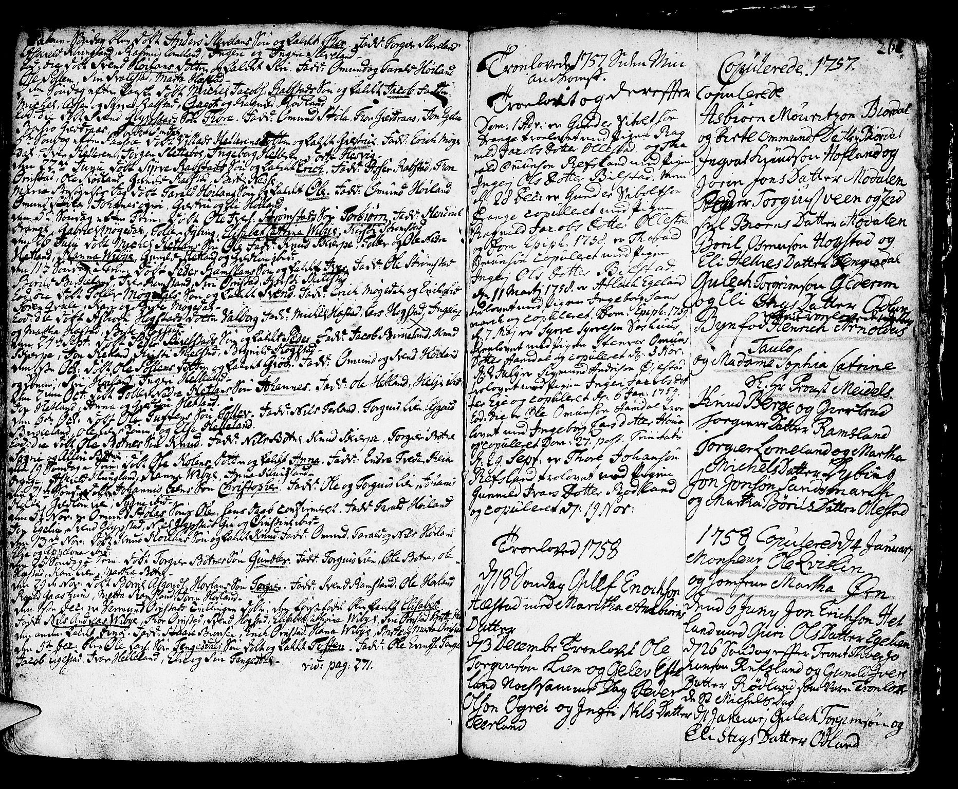 Helleland sokneprestkontor, SAST/A-101810: Parish register (official) no. A 1 /1, 1713-1761, p. 262