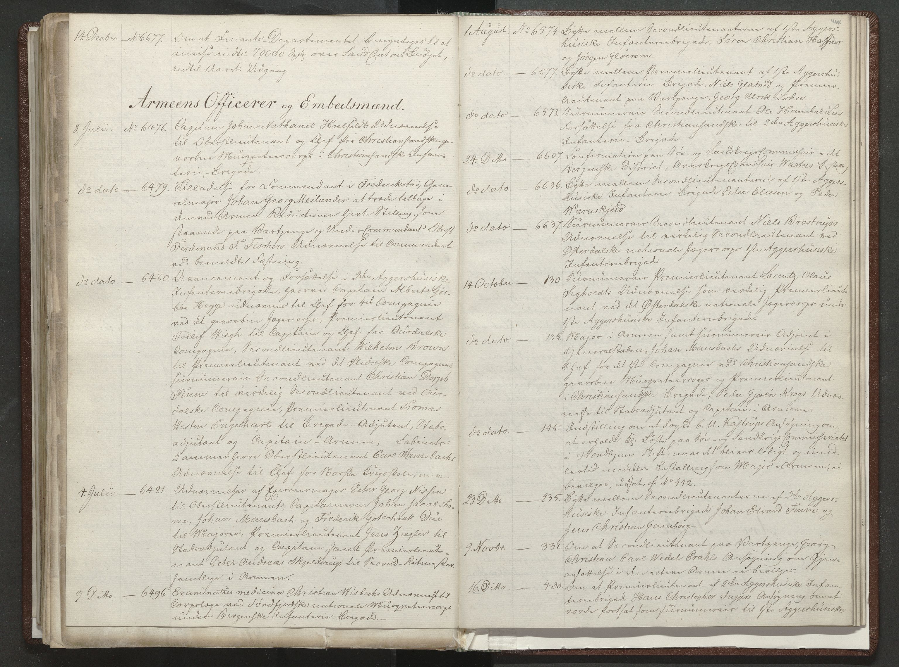 Statsrådssekretariatet, AV/RA-S-1001/A/Ab/L0015: Kgl. res. nr. 1-466 og 6645-6719, 2. halvår III, 1822, p. 468