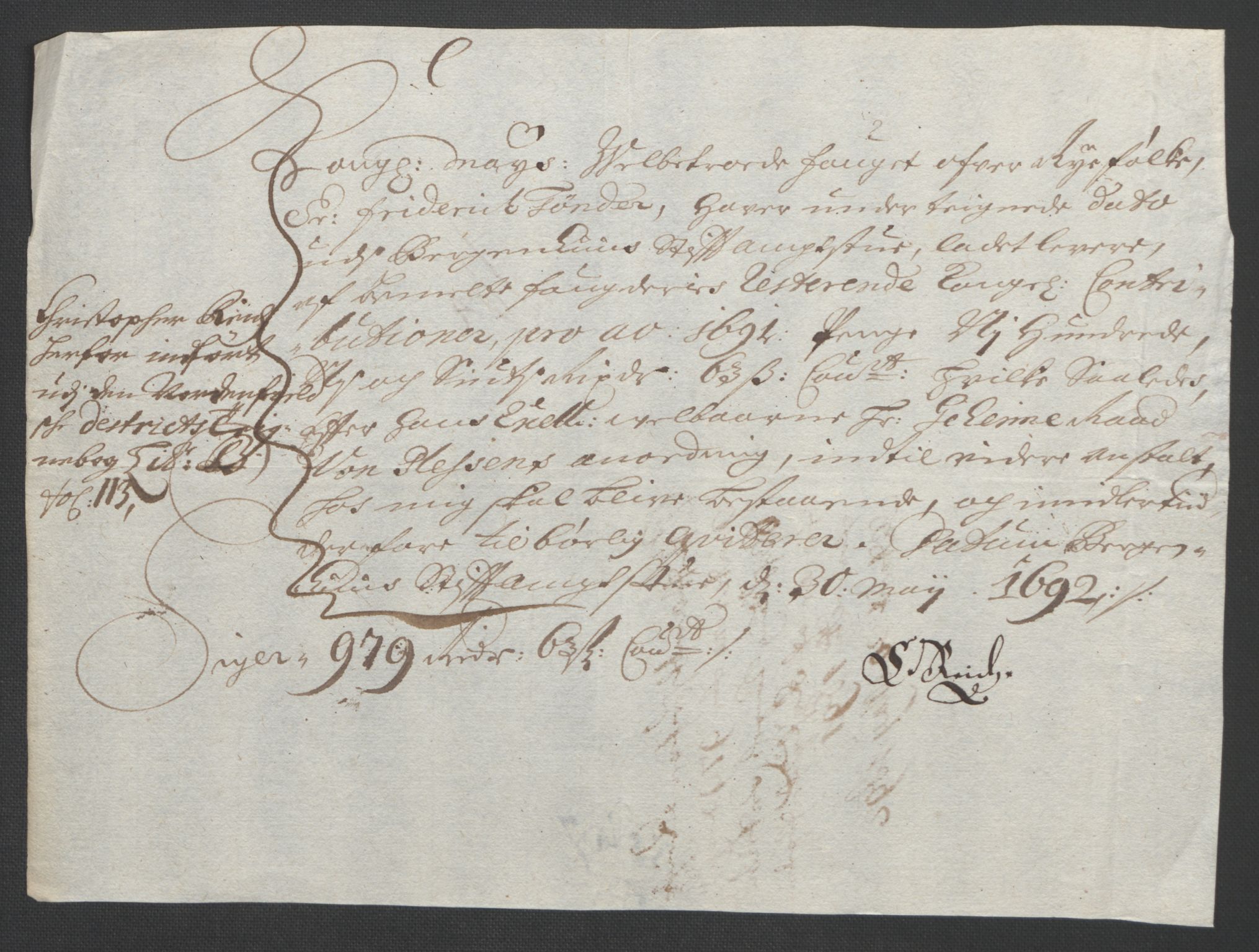 Rentekammeret inntil 1814, Reviderte regnskaper, Fogderegnskap, AV/RA-EA-4092/R47/L2856: Fogderegnskap Ryfylke, 1689-1693, p. 432