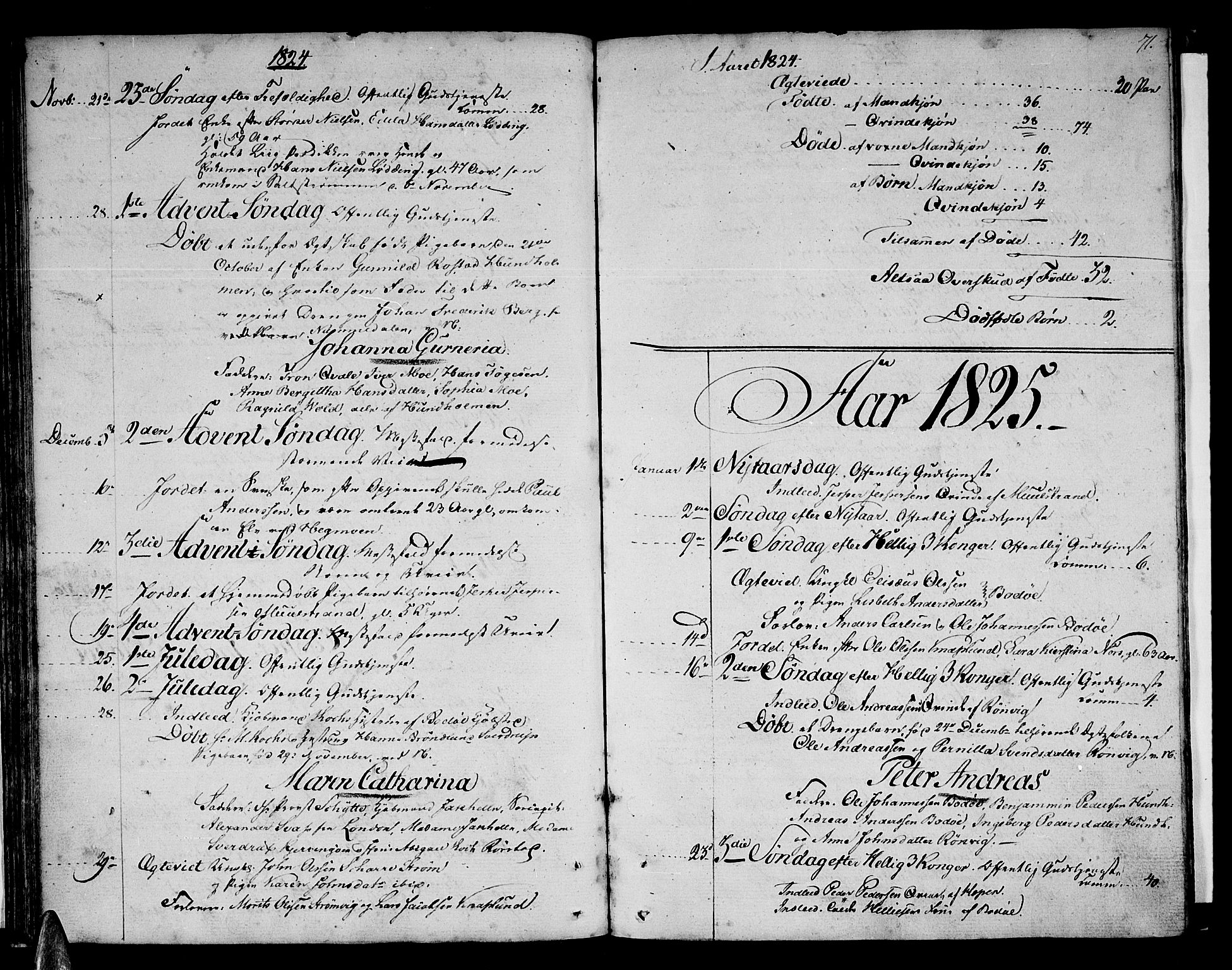Ministerialprotokoller, klokkerbøker og fødselsregistre - Nordland, SAT/A-1459/801/L0005: Parish register (official) no. 801A05, 1818-1834, p. 71