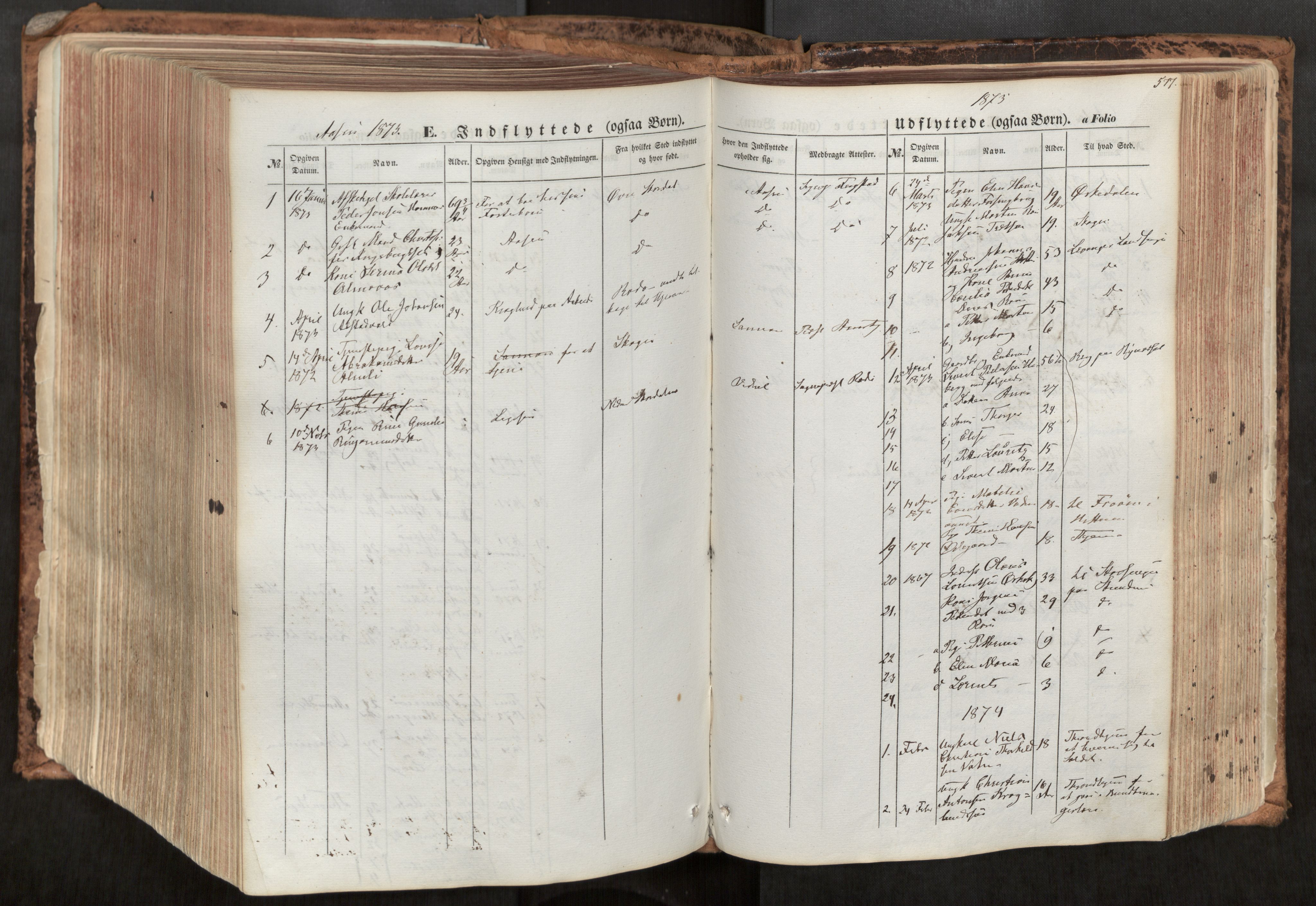 Ministerialprotokoller, klokkerbøker og fødselsregistre - Nord-Trøndelag, SAT/A-1458/713/L0116: Parish register (official) no. 713A07, 1850-1877, p. 577