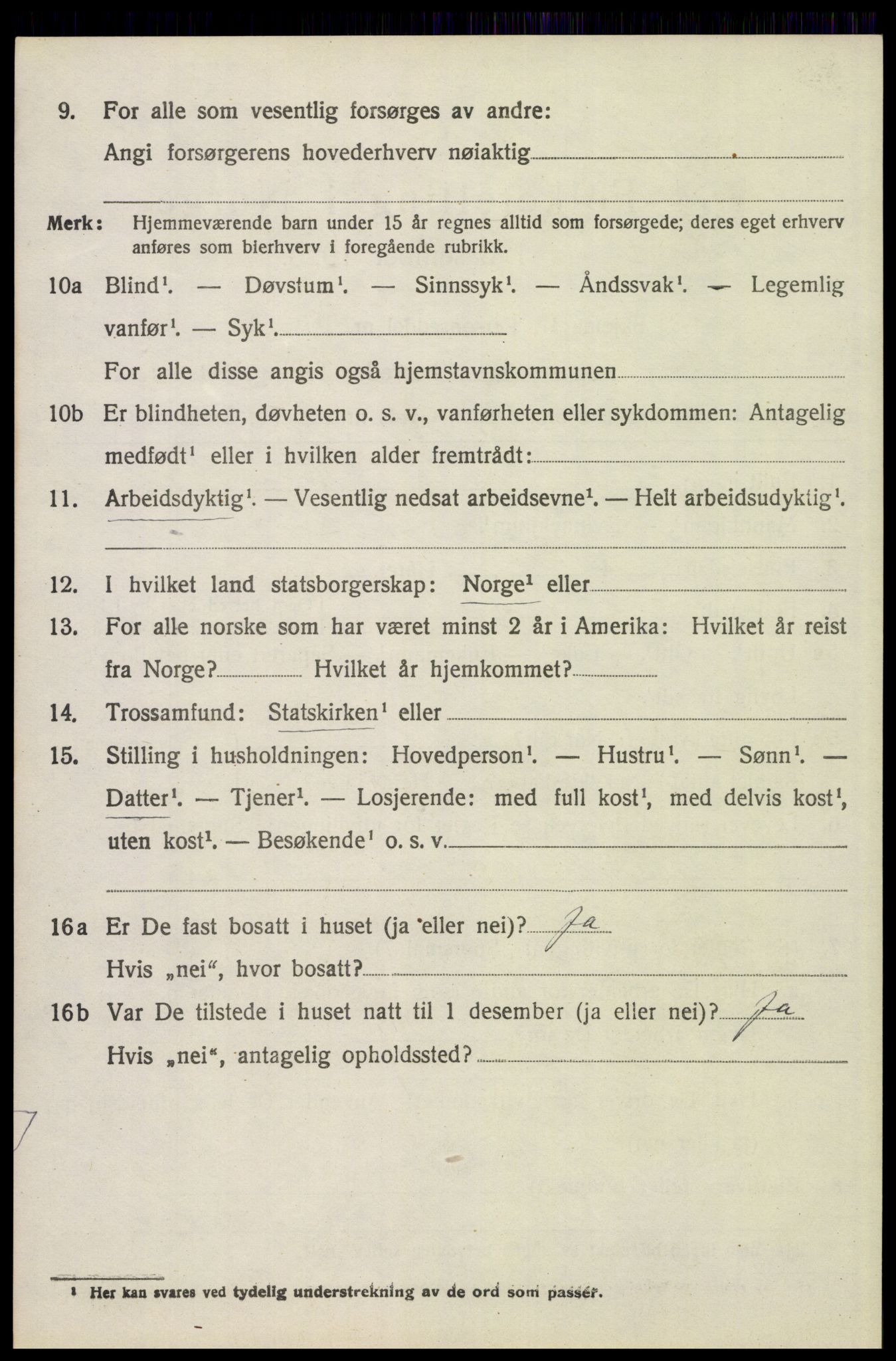 SAH, 1920 census for Trysil, 1920, p. 14832