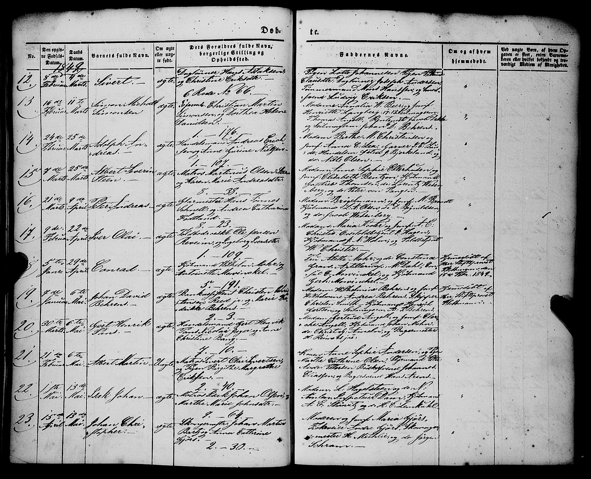 Nykirken Sokneprestembete, AV/SAB-A-77101/H/Haa/L0014: Parish register (official) no. B 1, 1844-1858, p. 42