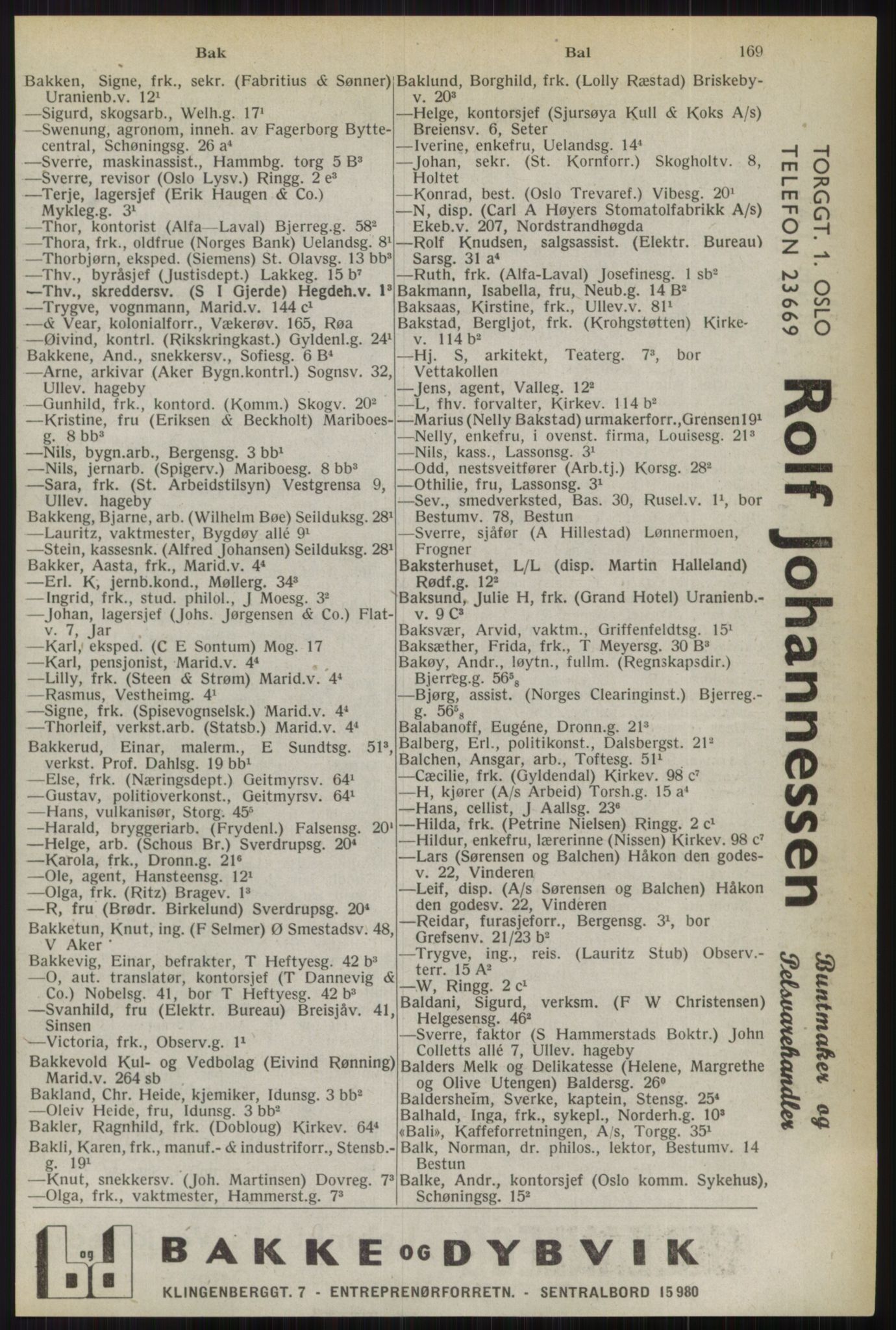 Kristiania/Oslo adressebok, PUBL/-, 1944, p. 169