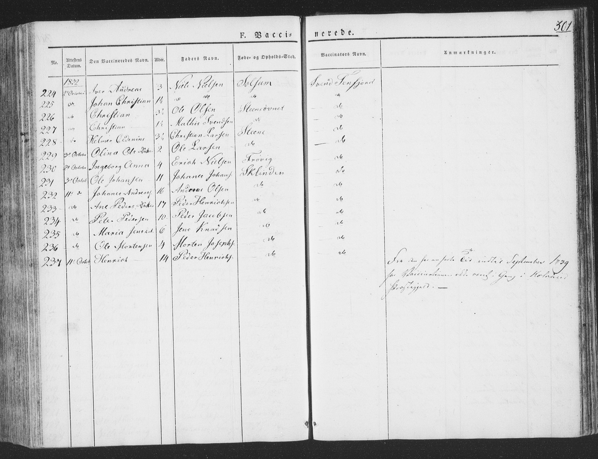Ministerialprotokoller, klokkerbøker og fødselsregistre - Nord-Trøndelag, SAT/A-1458/780/L0639: Parish register (official) no. 780A04, 1830-1844, p. 301