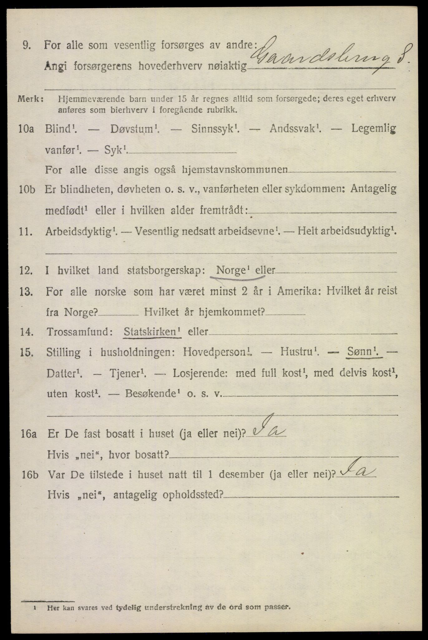 SAKO, 1920 census for Borre, 1920, p. 3057