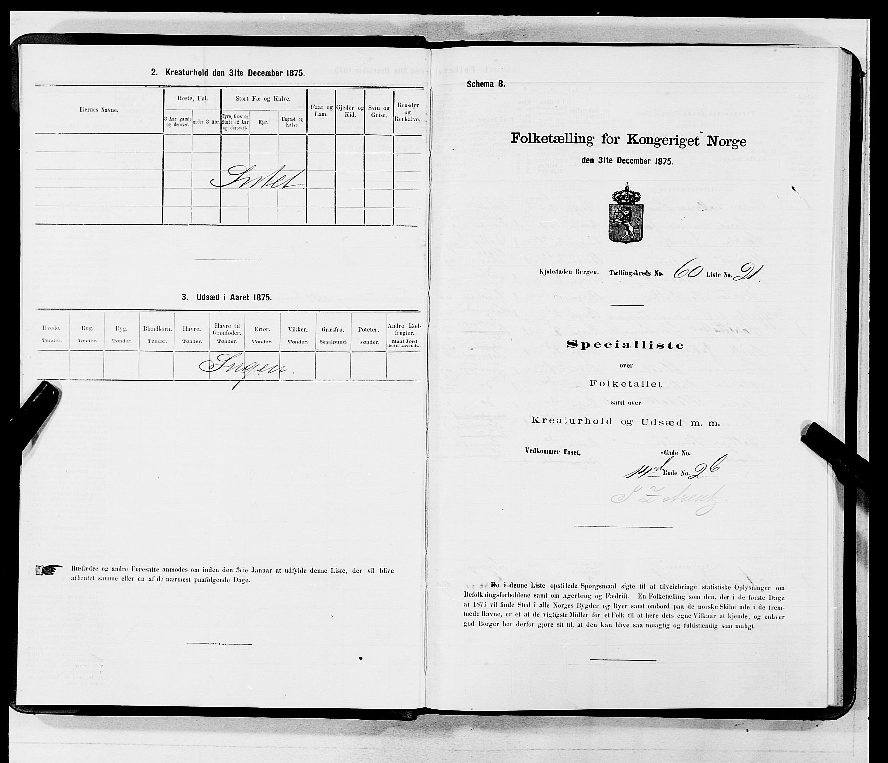 SAB, 1875 census for 1301 Bergen, 1875, p. 3219