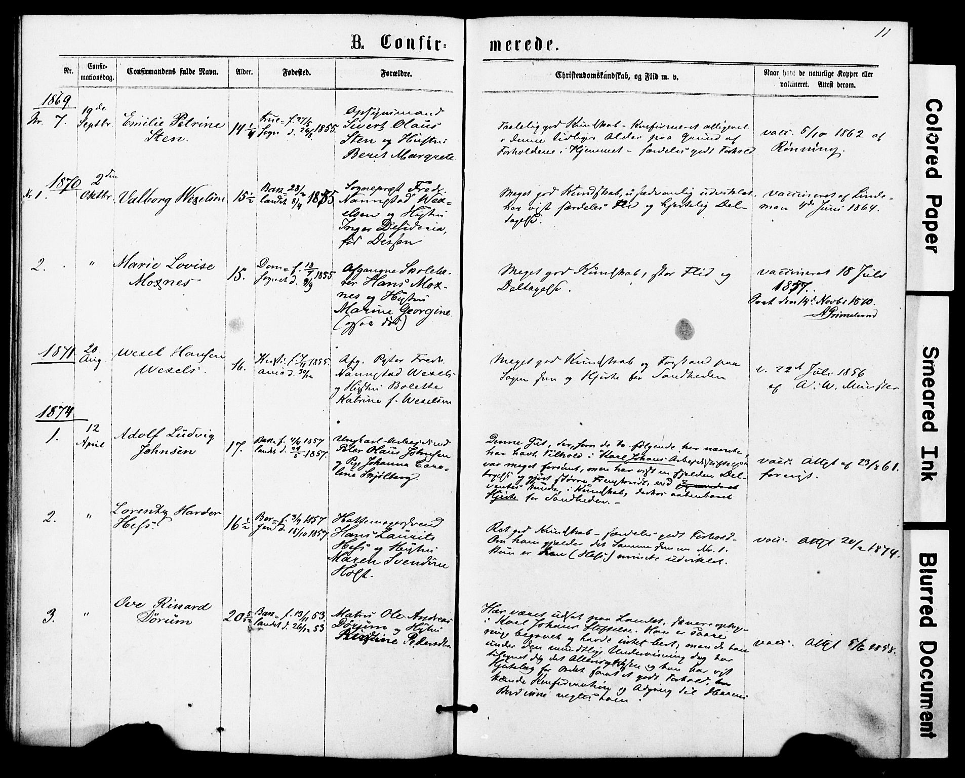 Ministerialprotokoller, klokkerbøker og fødselsregistre - Sør-Trøndelag, SAT/A-1456/623/L0469: Parish register (official) no. 623A03, 1868-1883, p. 11