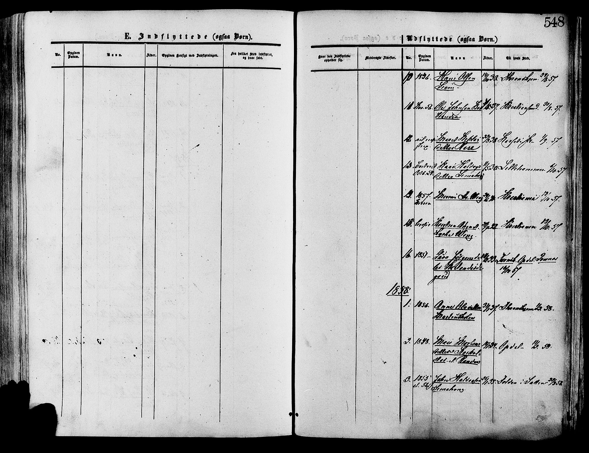 Lesja prestekontor, SAH/PREST-068/H/Ha/Haa/L0008: Parish register (official) no. 8, 1854-1880, p. 548