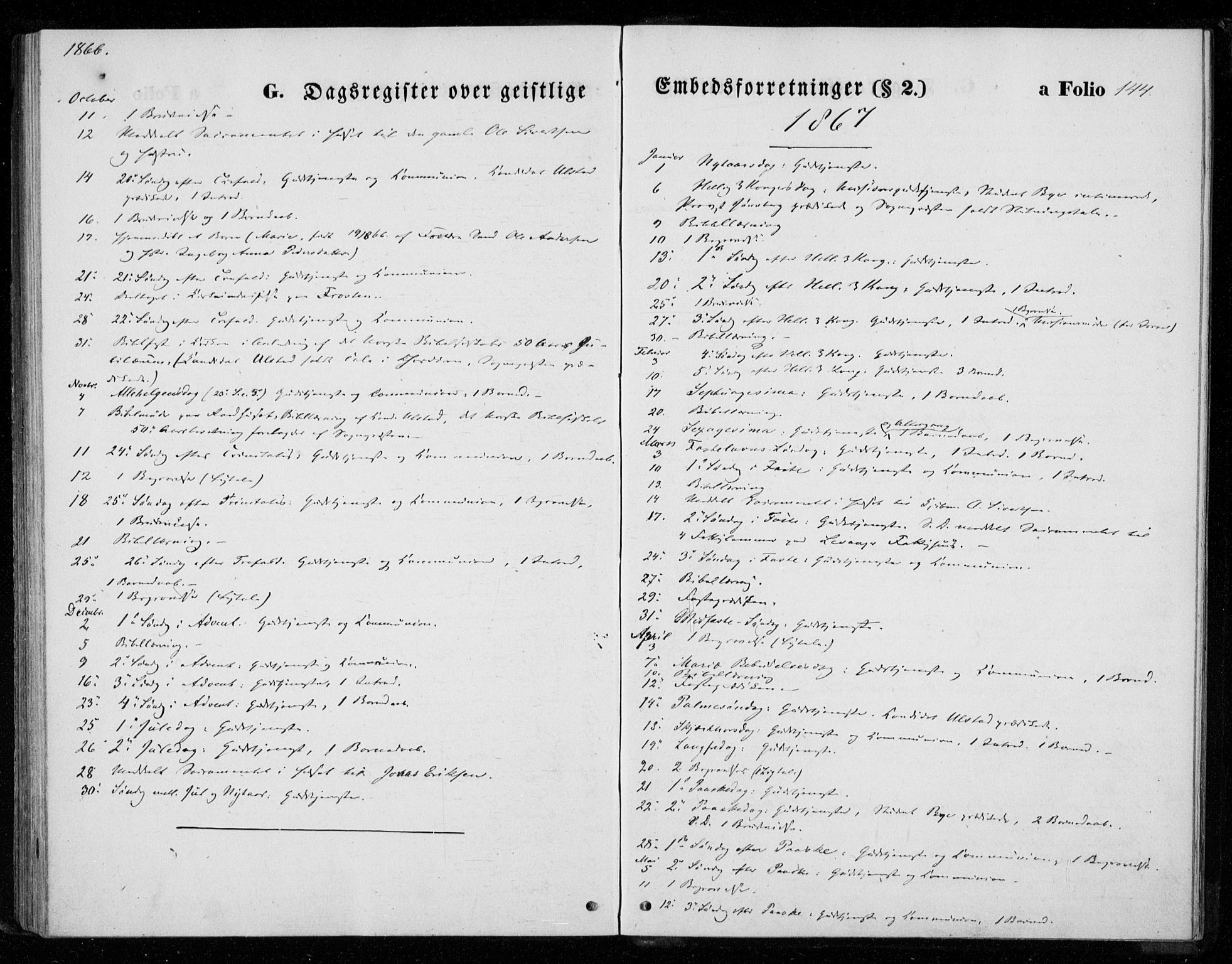 Ministerialprotokoller, klokkerbøker og fødselsregistre - Nord-Trøndelag, SAT/A-1458/720/L0186: Parish register (official) no. 720A03, 1864-1874, p. 144