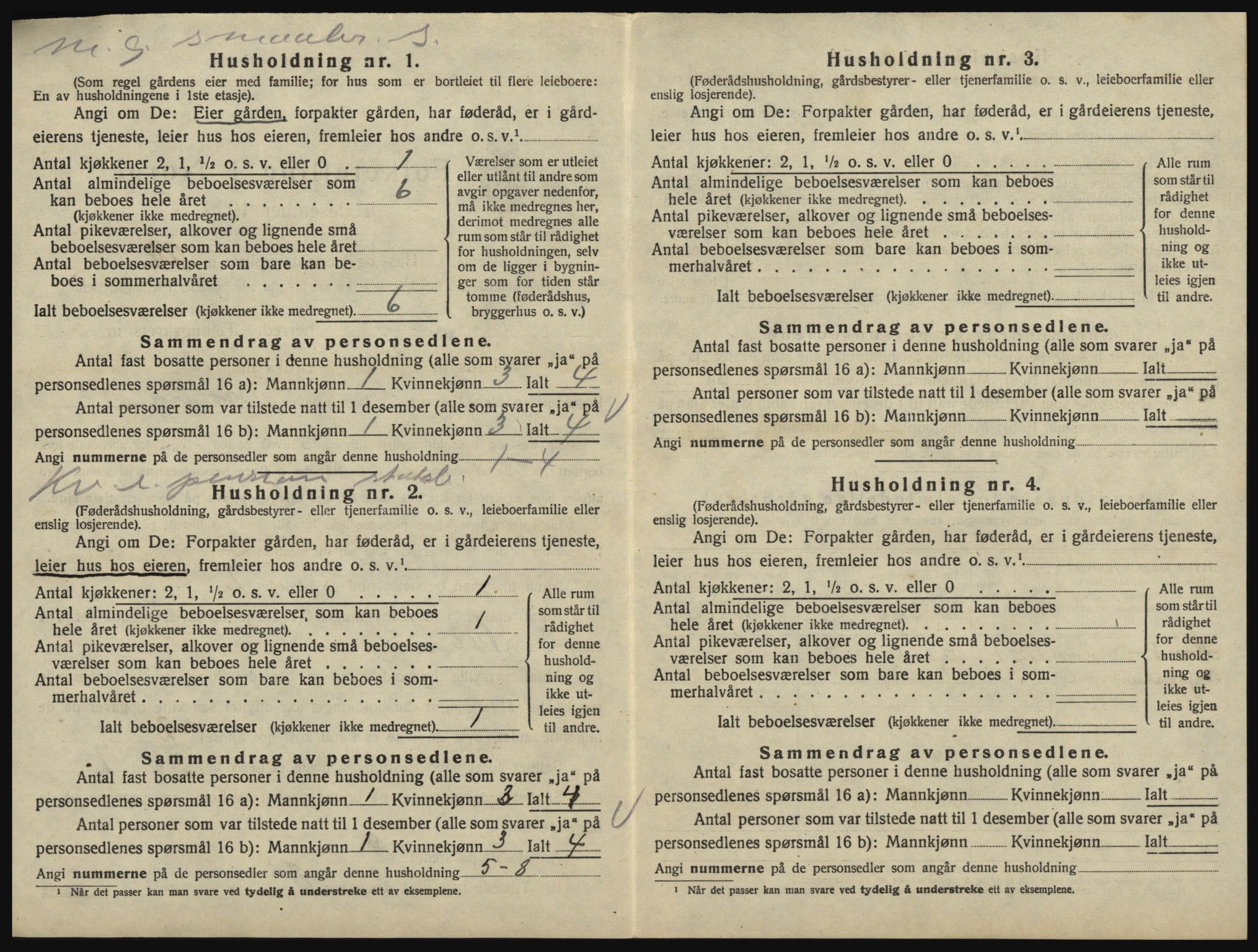 SAO, 1920 census for Eidsberg, 1920, p. 650