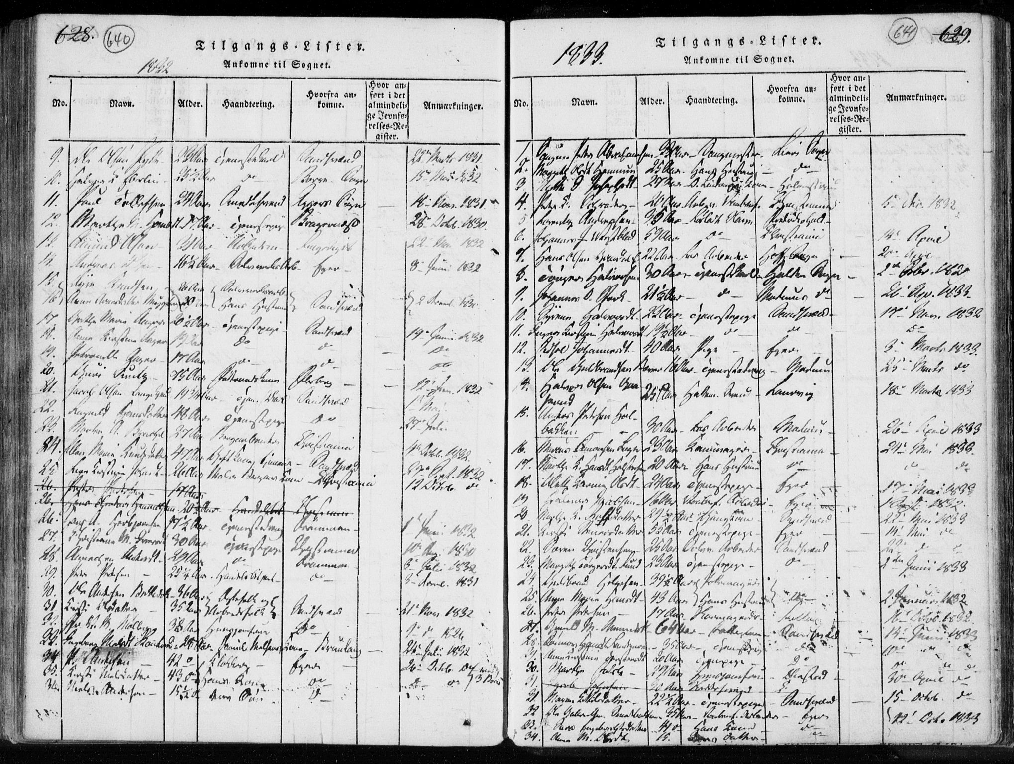 Kongsberg kirkebøker, SAKO/A-22/F/Fa/L0008: Parish register (official) no. I 8, 1816-1839, p. 640-641