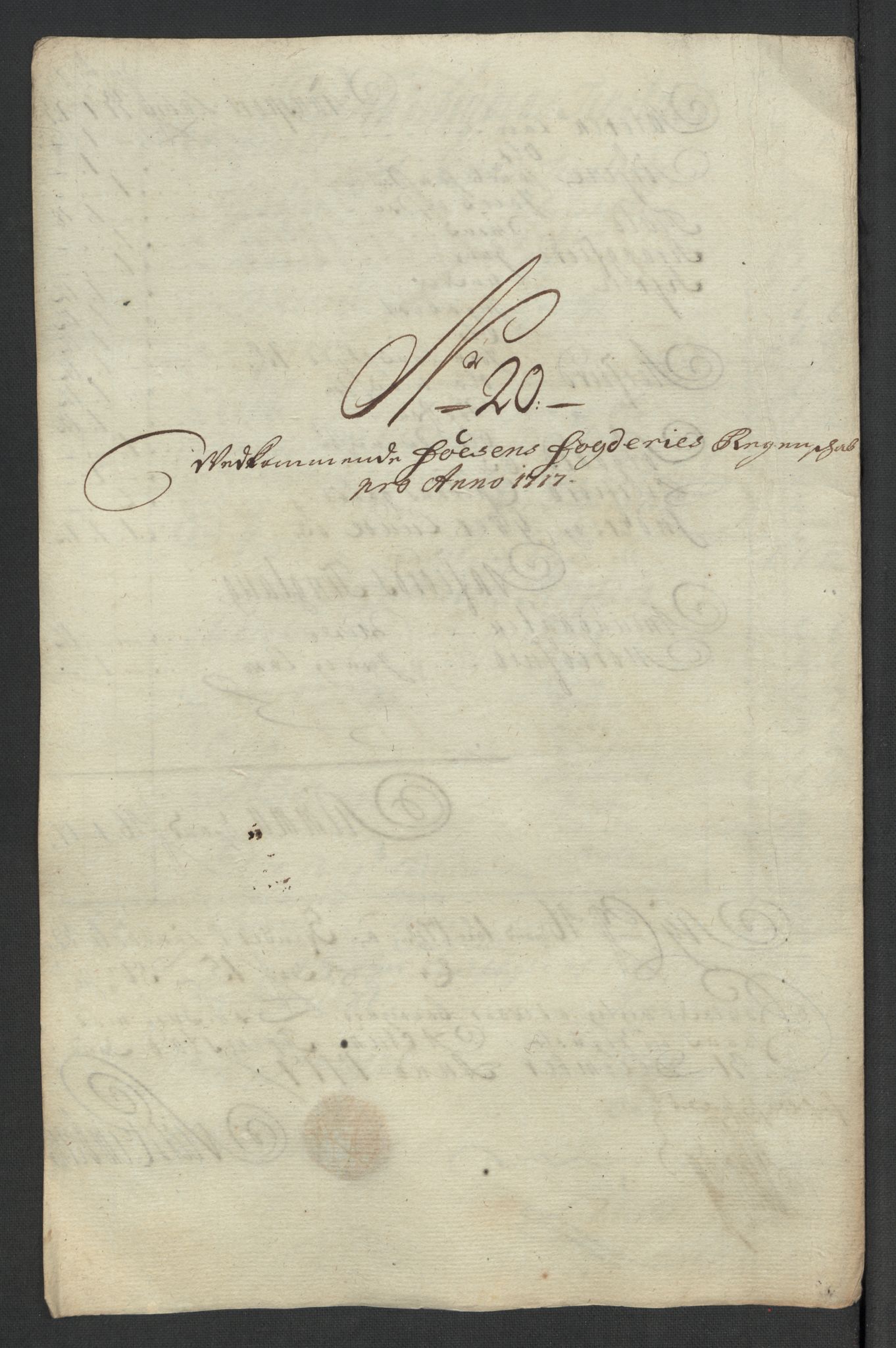 Rentekammeret inntil 1814, Reviderte regnskaper, Fogderegnskap, AV/RA-EA-4092/R57/L3865: Fogderegnskap Fosen, 1717, p. 170