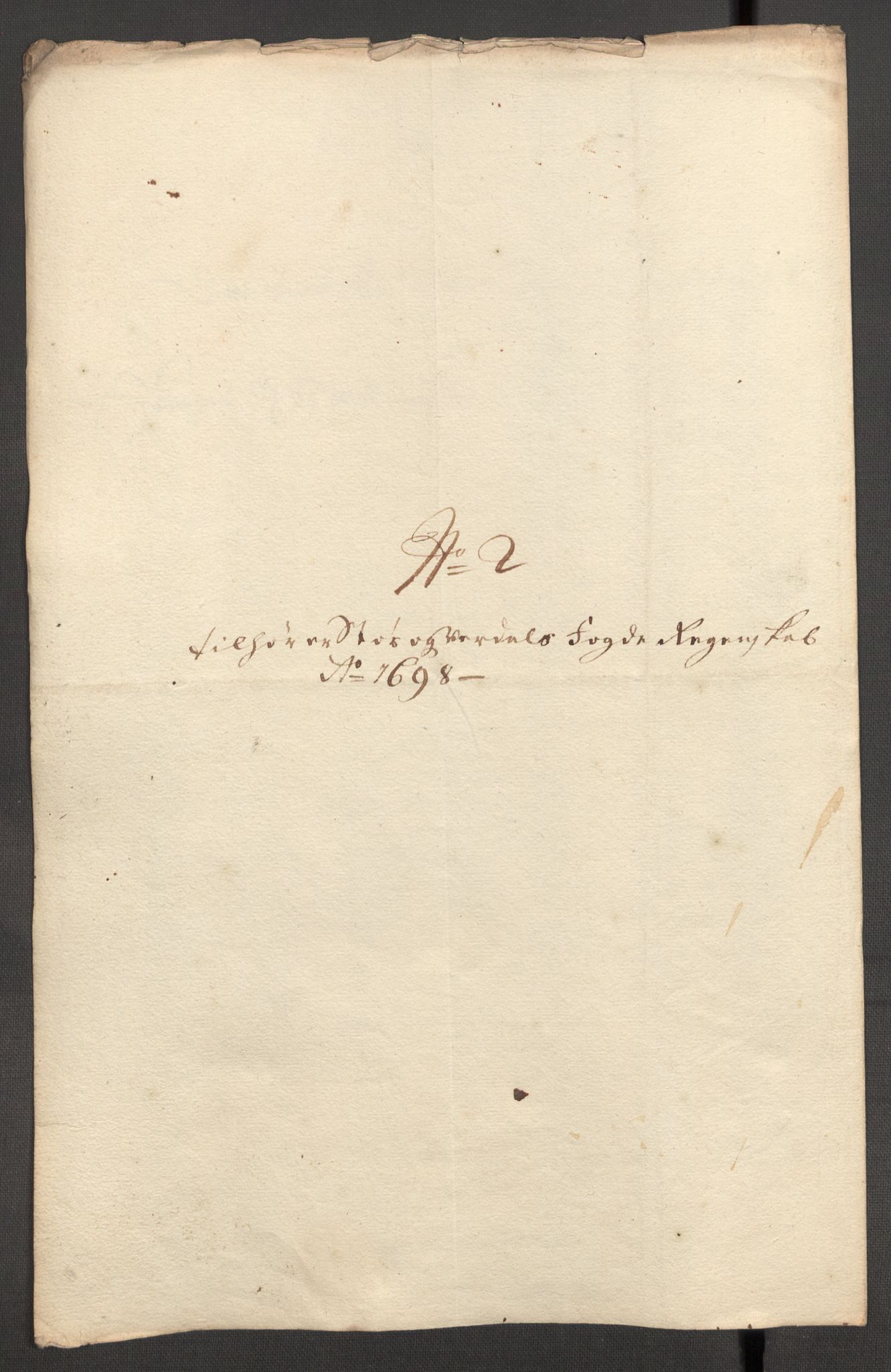 Rentekammeret inntil 1814, Reviderte regnskaper, Fogderegnskap, AV/RA-EA-4092/R62/L4190: Fogderegnskap Stjørdal og Verdal, 1698, p. 189