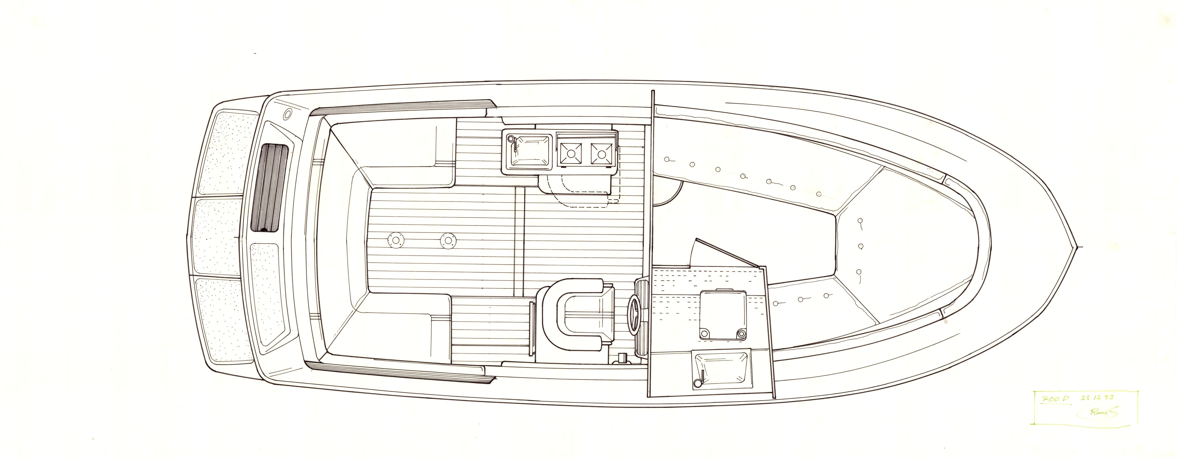 Skibsplast, AAKS/PA-2968/01/T/T02/L0017: Original 700 D planskisse , 1993