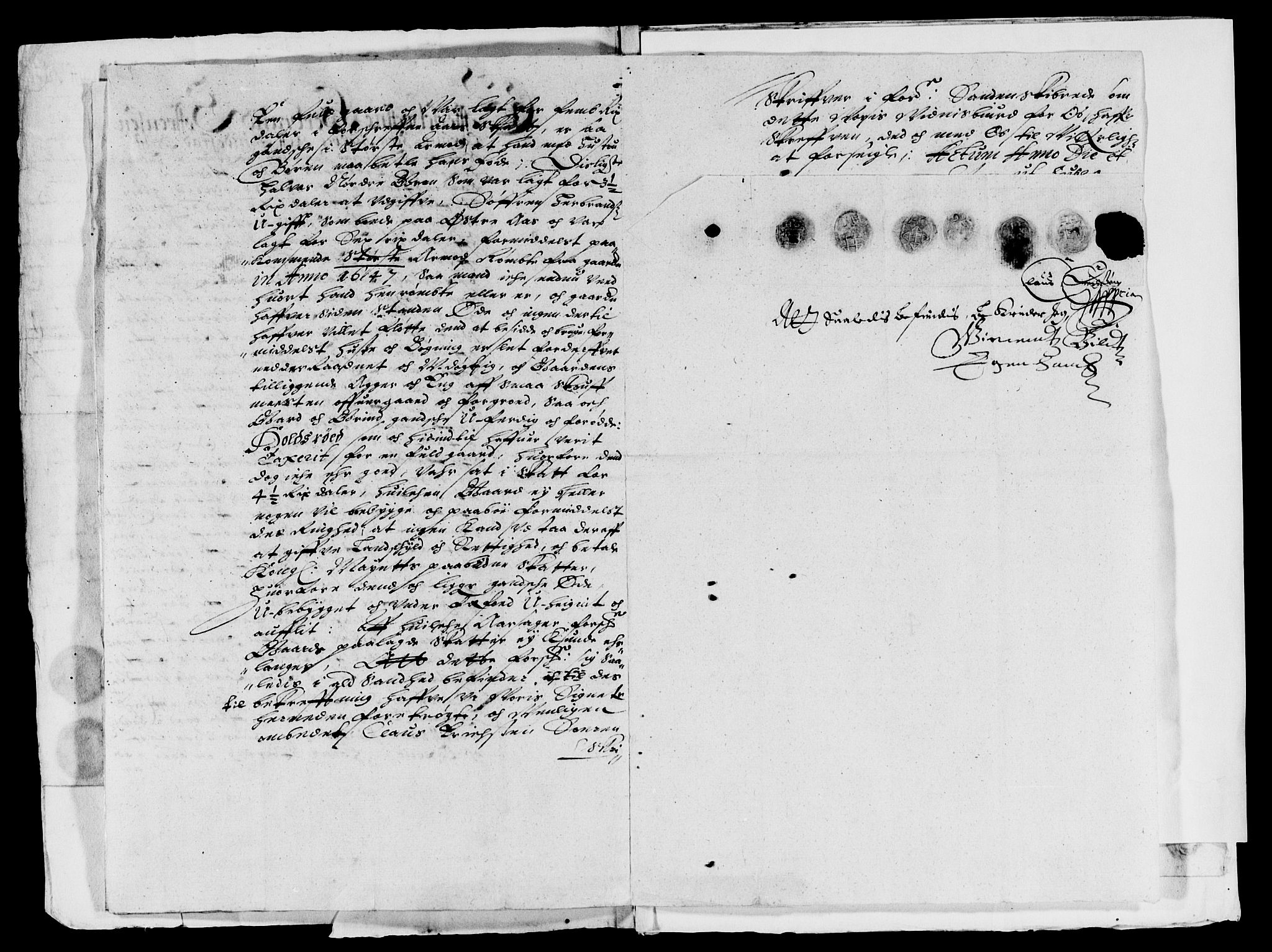 Rentekammeret inntil 1814, Reviderte regnskaper, Lensregnskaper, AV/RA-EA-5023/R/Rb/Rbo/L0028: Tønsberg len, 1647-1649