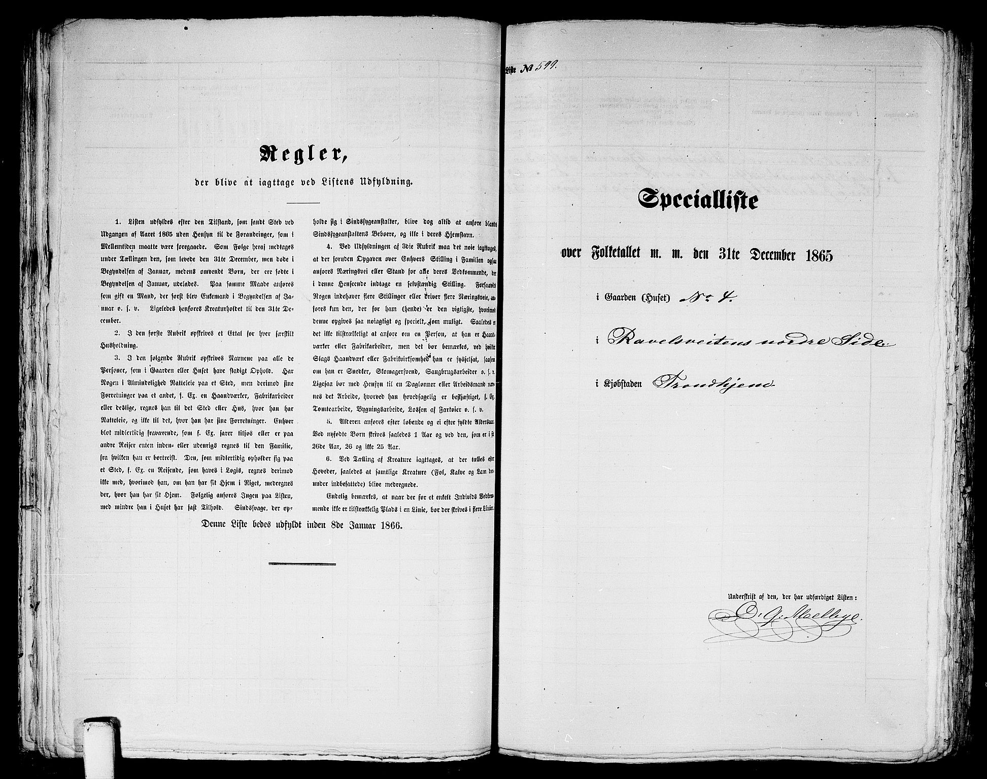 RA, 1865 census for Trondheim, 1865, p. 1246