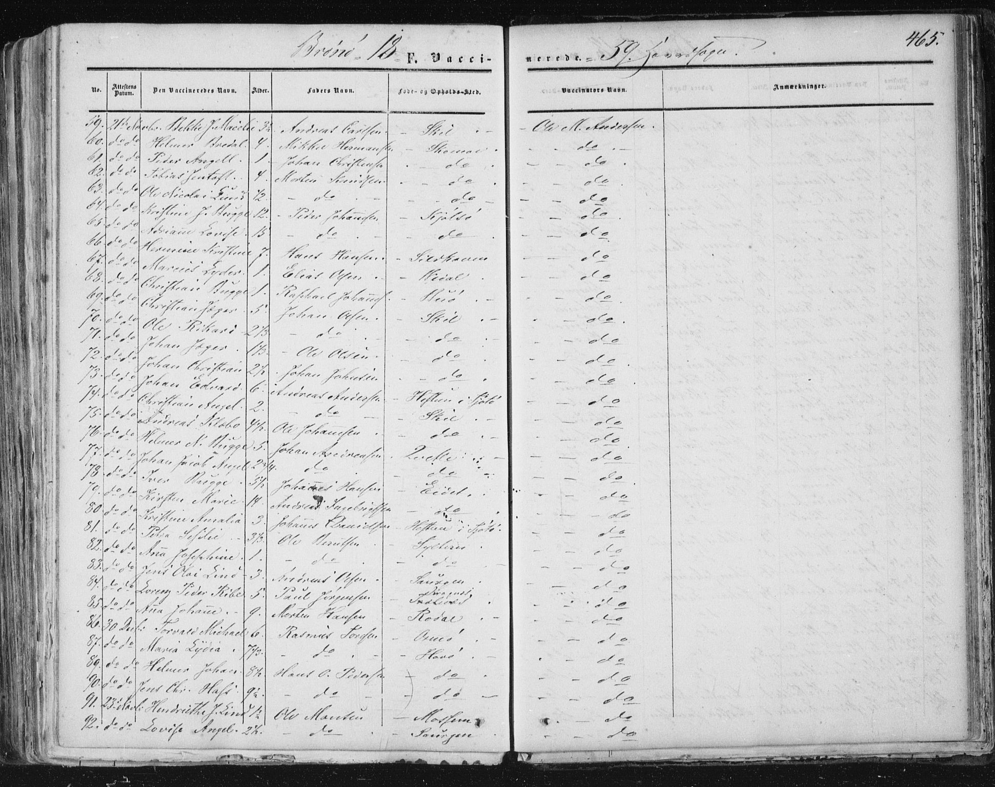 Ministerialprotokoller, klokkerbøker og fødselsregistre - Nordland, AV/SAT-A-1459/813/L0198: Parish register (official) no. 813A08, 1834-1874, p. 465