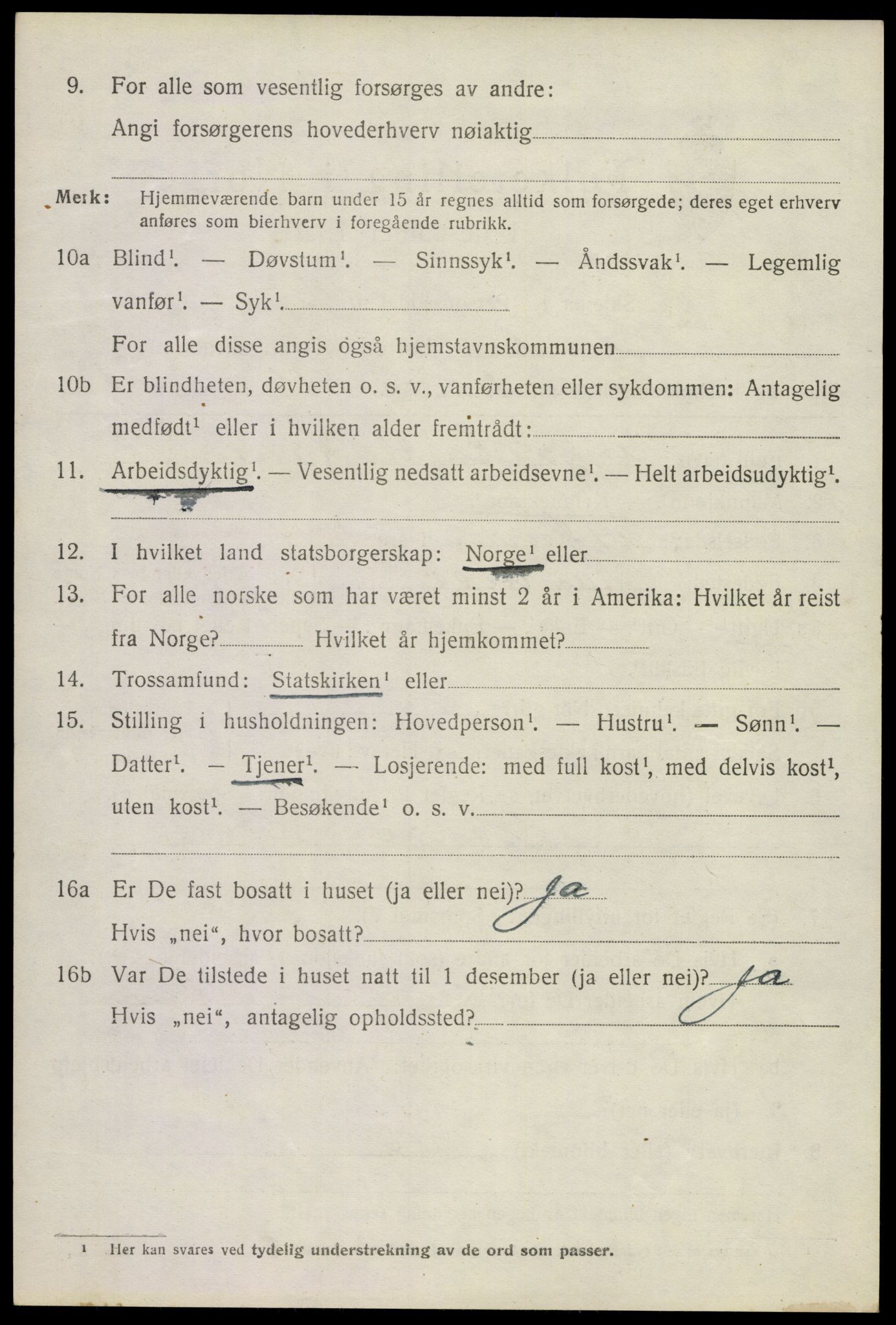 SAKO, 1920 census for Andebu, 1920, p. 1849