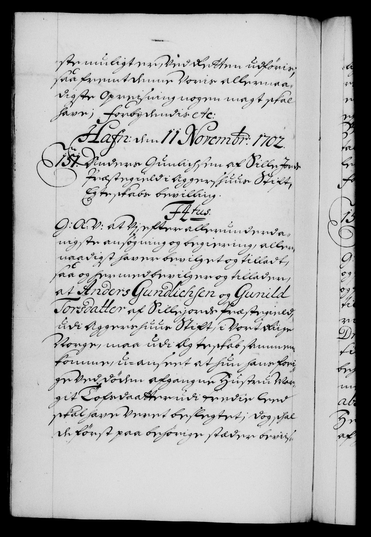 Danske Kanselli 1572-1799, AV/RA-EA-3023/F/Fc/Fca/Fcaa/L0018: Norske registre, 1699-1703, p. 416b