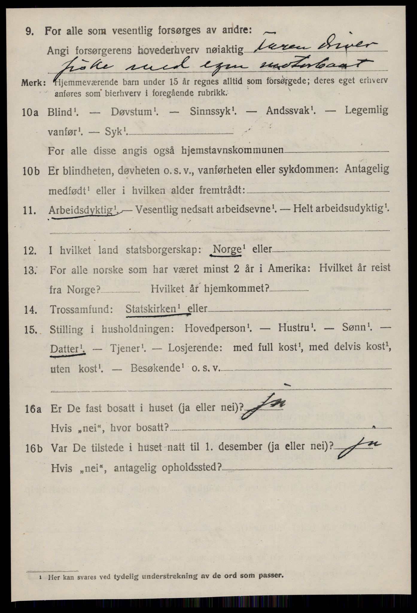 SAT, 1920 census for Giske, 1920, p. 2641