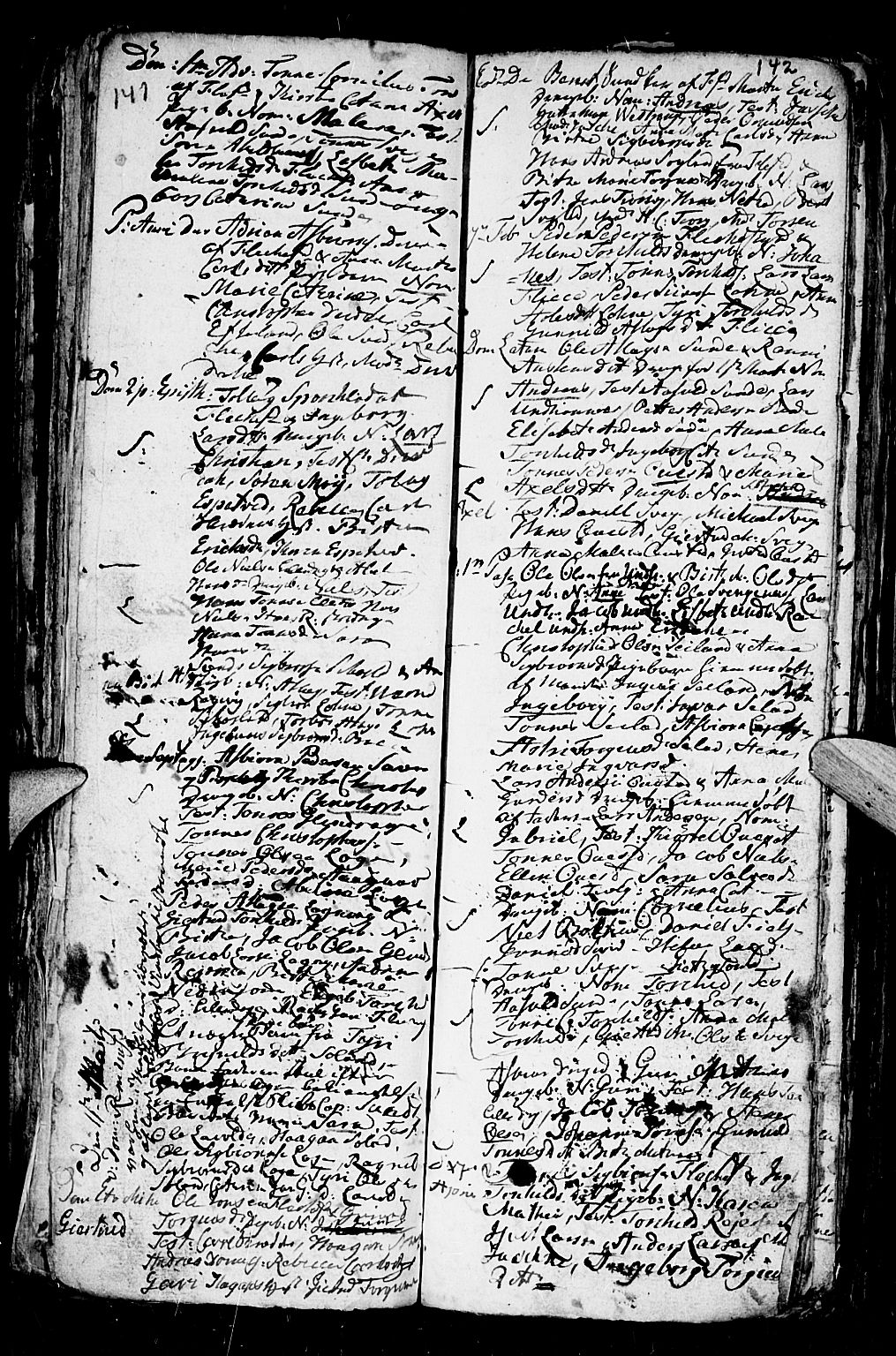 Flekkefjord sokneprestkontor, AV/SAK-1111-0012/F/Fa/Fac/L0001: Parish register (official) no. A 1, 1773-1806, p. 141-142