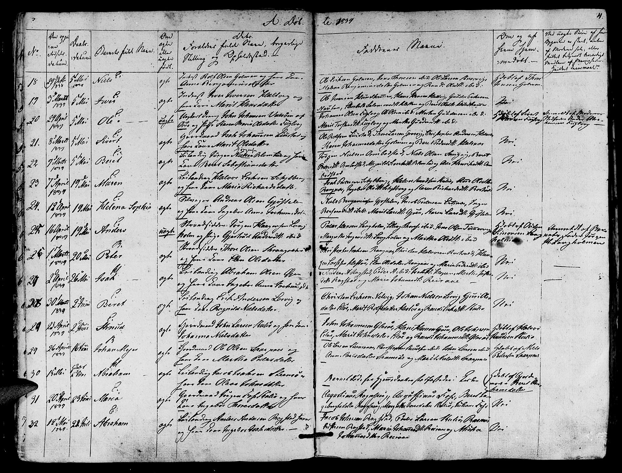 Ministerialprotokoller, klokkerbøker og fødselsregistre - Møre og Romsdal, SAT/A-1454/581/L0936: Parish register (official) no. 581A04, 1836-1852, p. 11