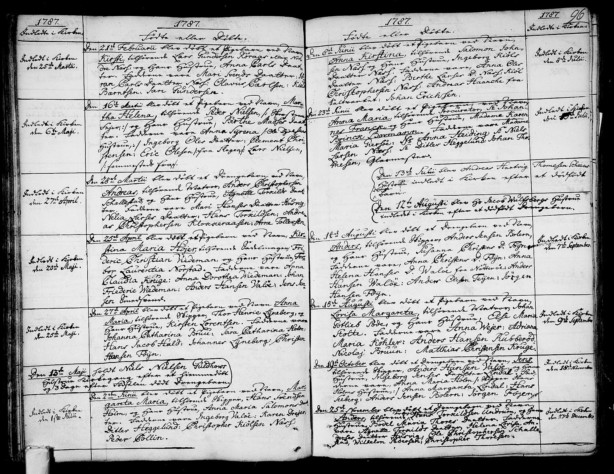 Tønsberg kirkebøker, SAKO/A-330/F/Fa/L0002: Parish register (official) no. I 2, 1760-1796, p. 96