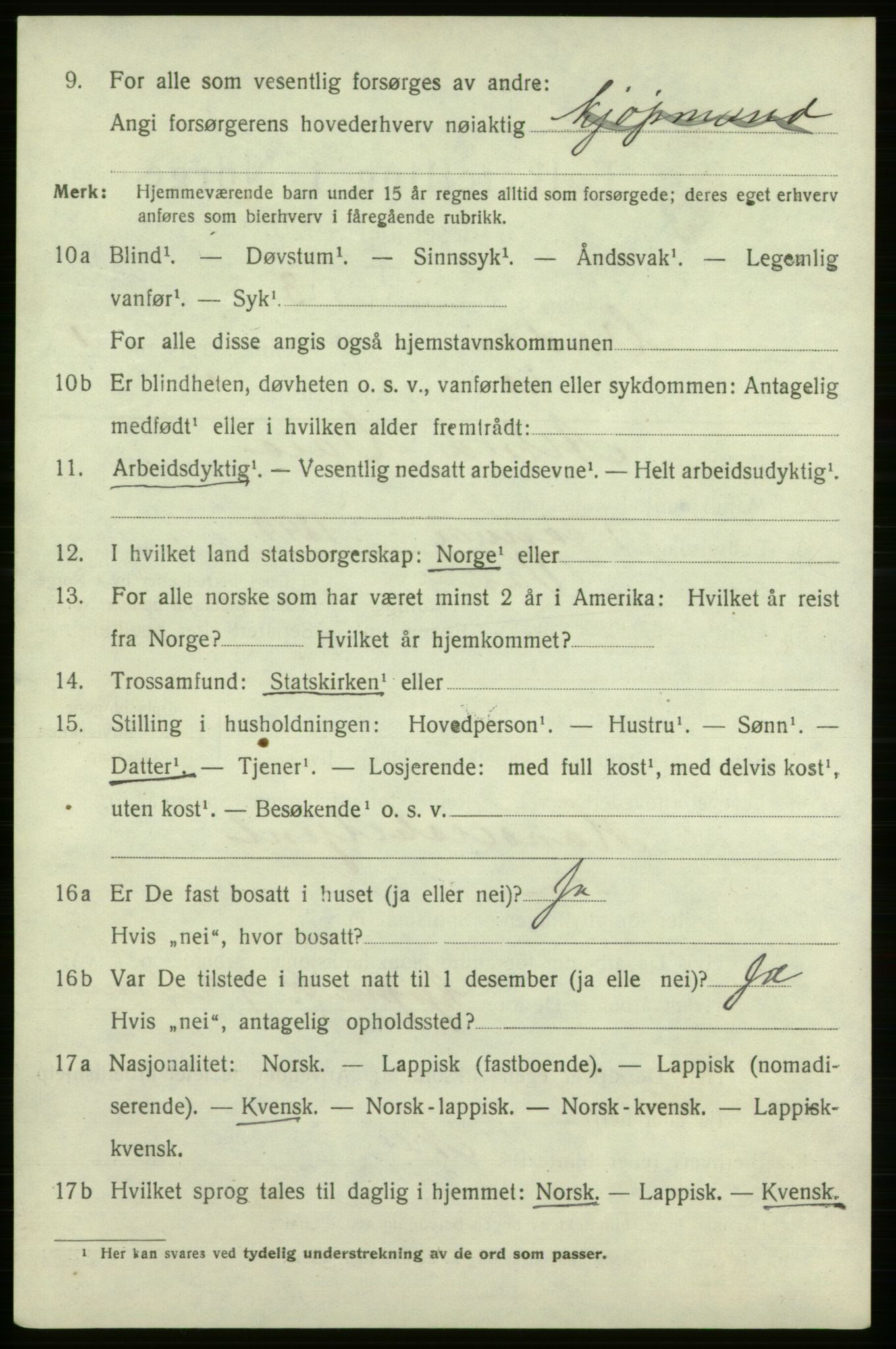 SATØ, 1920 census for Vadsø, 1920, p. 2200
