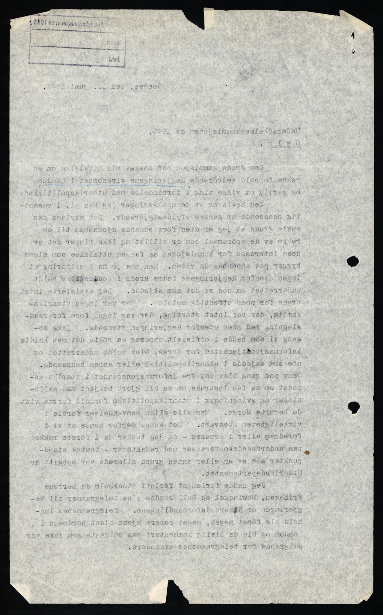 Undersøkelseskommisjonen av 1945, RA/S-1566/D/Db/L0021: Ramberg - Regjeringen under krigen, 1940-1946, p. 793