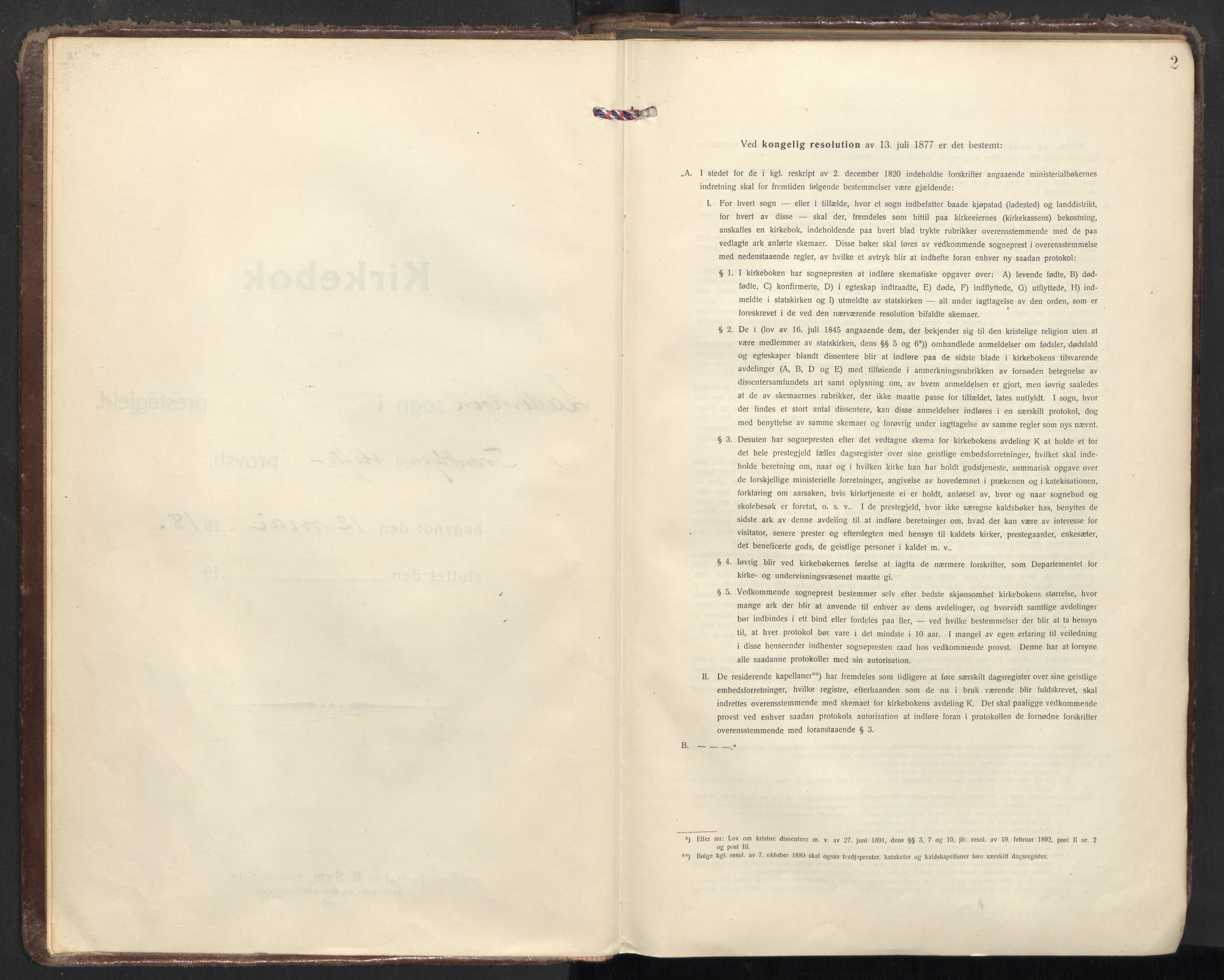 Ministerialprotokoller, klokkerbøker og fødselsregistre - Sør-Trøndelag, SAT/A-1456/605/L0247: Parish register (official) no. 605A09, 1918-1930, p. 2