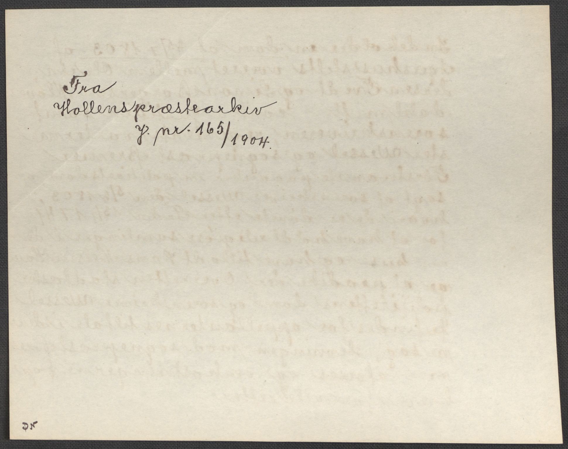 Riksarkivets diplomsamling, AV/RA-EA-5965/F15/L0026: Prestearkiv - Telemark, 1575-1838, p. 198