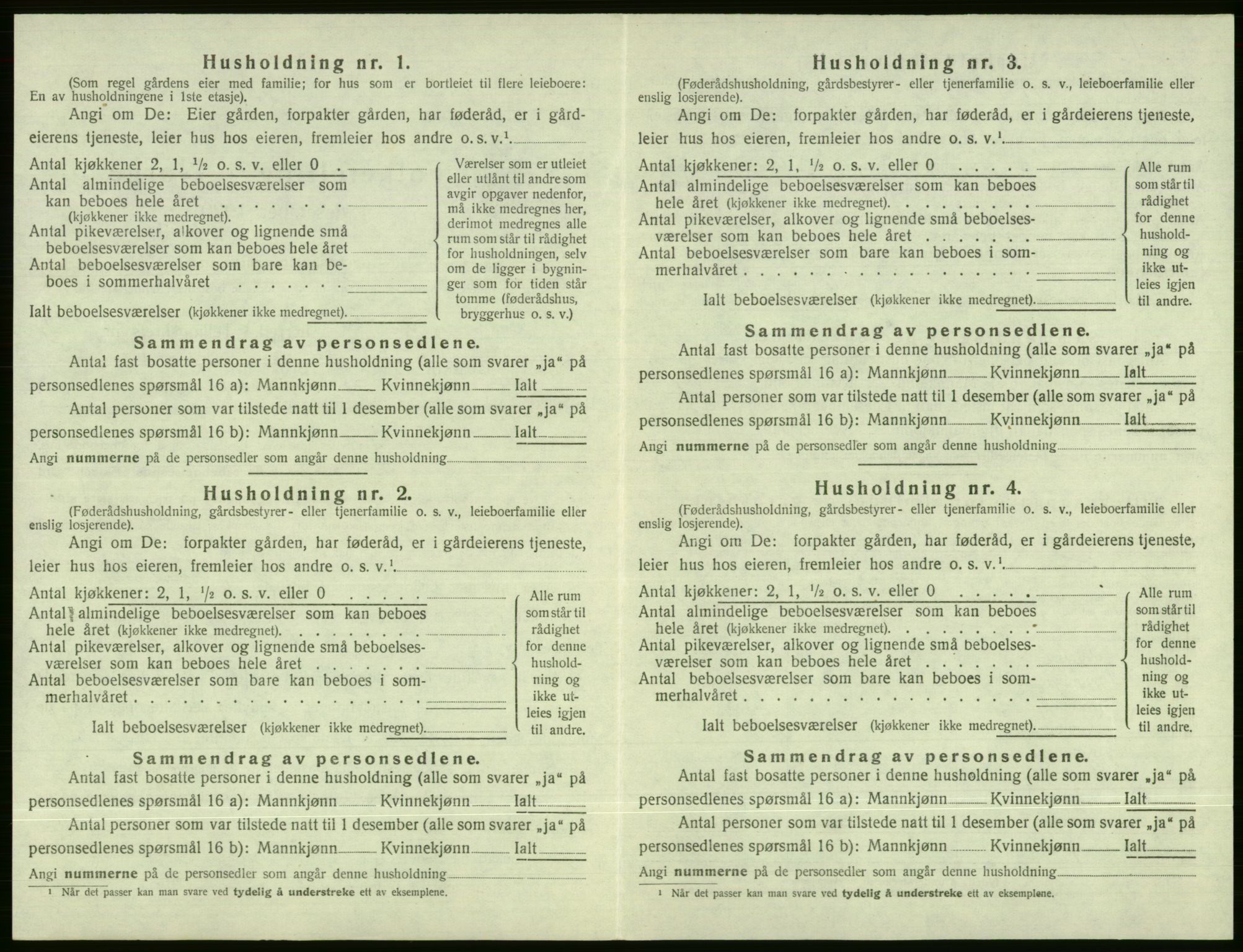 SAB, 1920 census for Evanger, 1920, p. 618