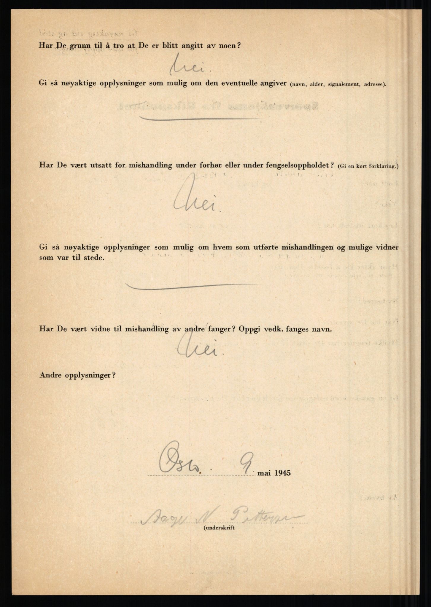 Rikspolitisjefen, AV/RA-S-1560/L/L0014: Pettersen, Aksel - Savosnick, Ernst, 1940-1945, p. 164
