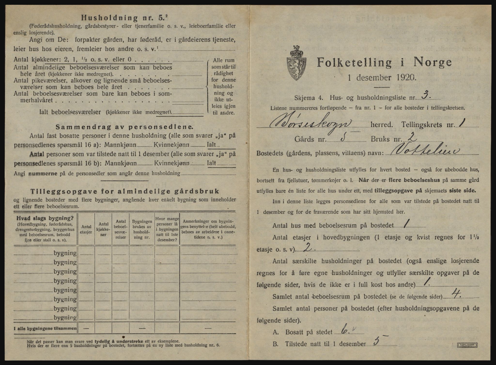 SAT, 1920 census for Børseskogn, 1920, p. 26