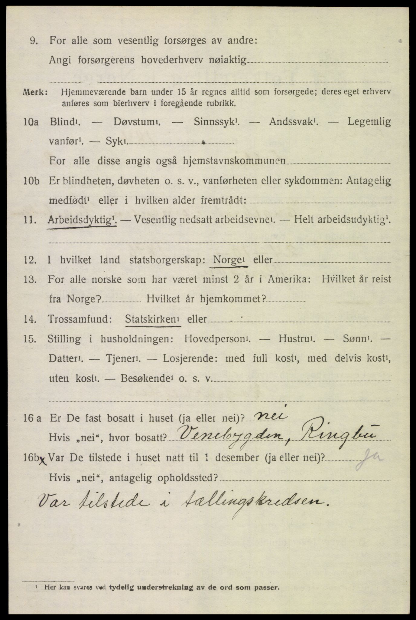 SAH, 1920 census for Sollia, 1920, p. 668