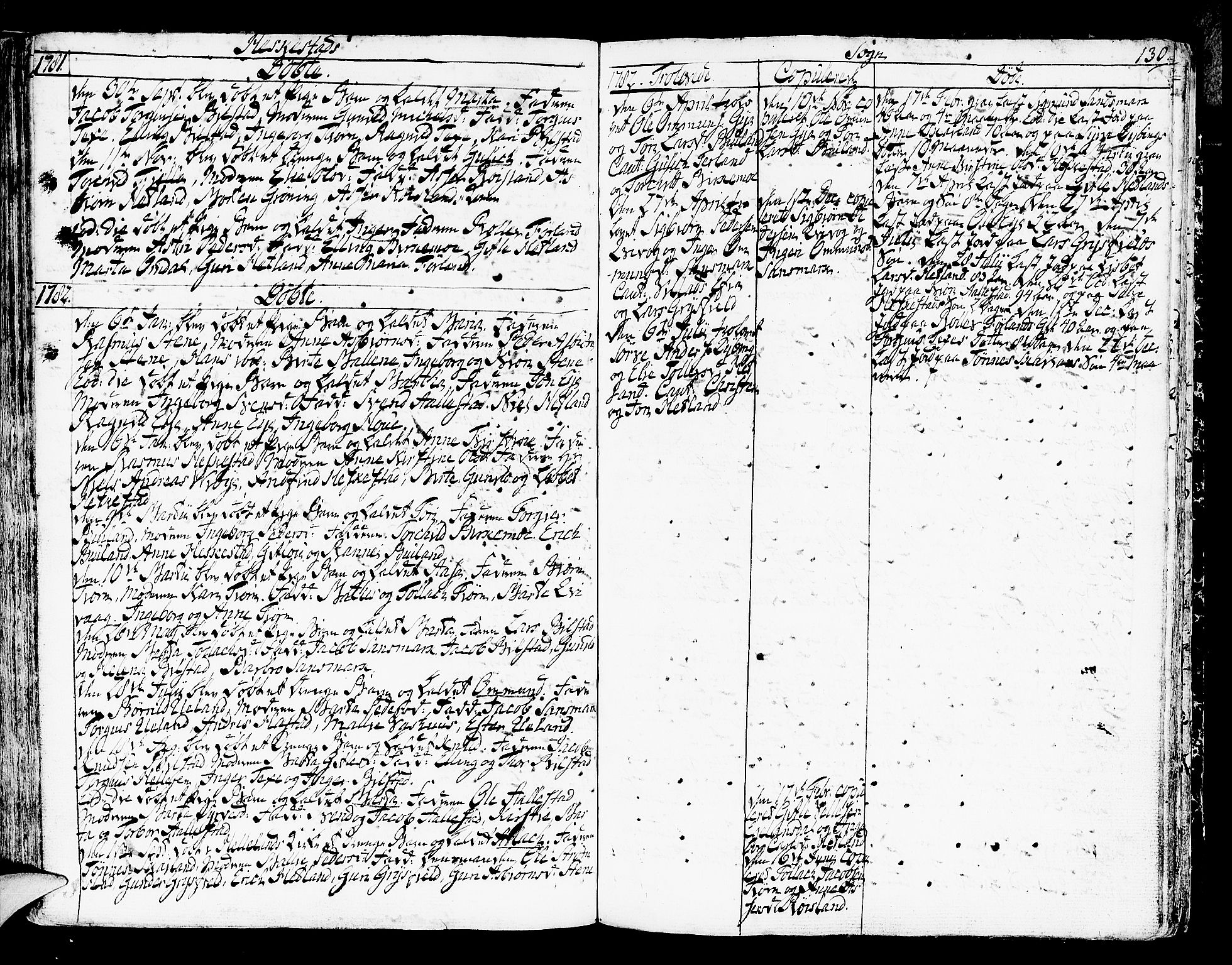 Helleland sokneprestkontor, SAST/A-101810: Parish register (official) no. A 2 /3, 1762-1791, p. 130