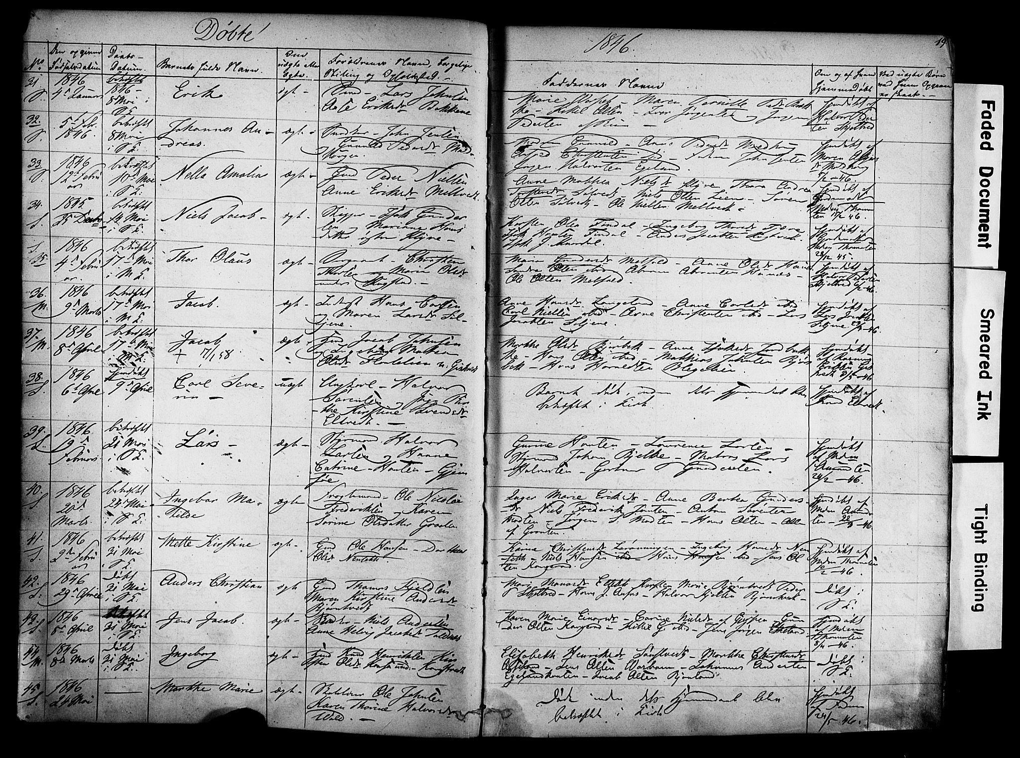 Solum kirkebøker, SAKO/A-306/F/Fa/L0006: Parish register (official) no. I 6, 1844-1855, p. 19